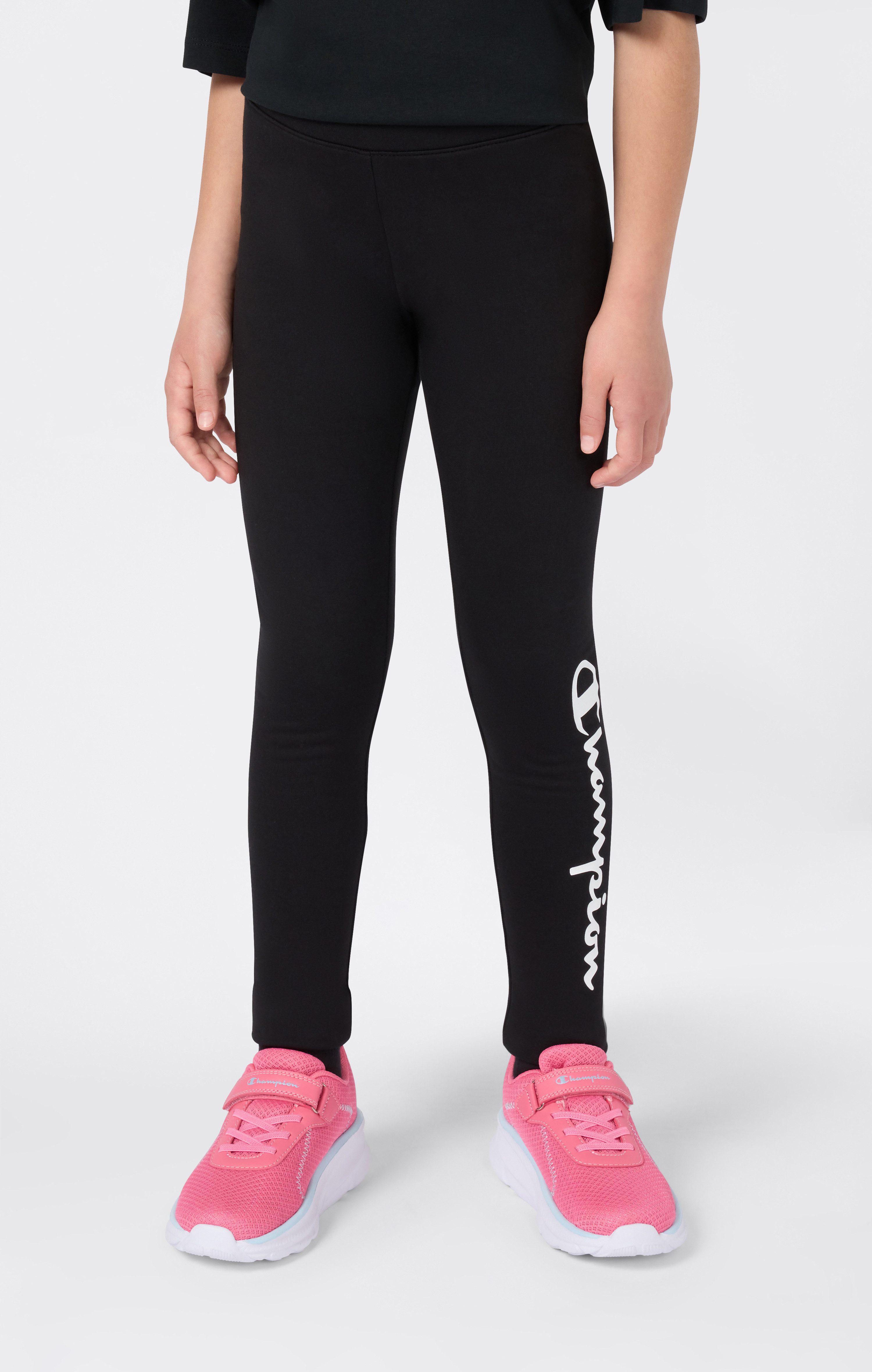 Champion Leggings SPORTWEAR LEGGINGS Tight Fit für Kinder, mit Logodruck, unifarben, elastisch, ohne Verschluss