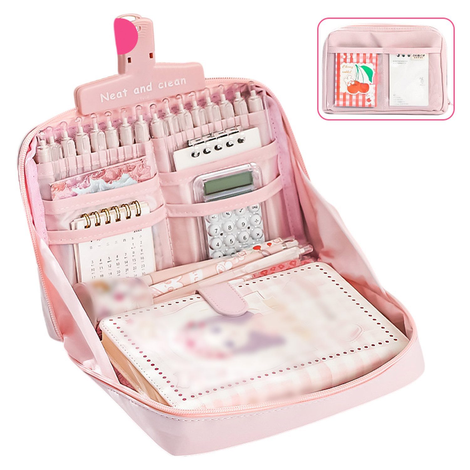 LIANNA Federmäppchen Federmäppchen Federmäppchen, Schreibwaren Schreibtisch Organizer, (Set, 1-tlg., Künstlerbedarf und kleinen Accessoires), Große Kapazität für eine Vielzahl von Bürobedarf