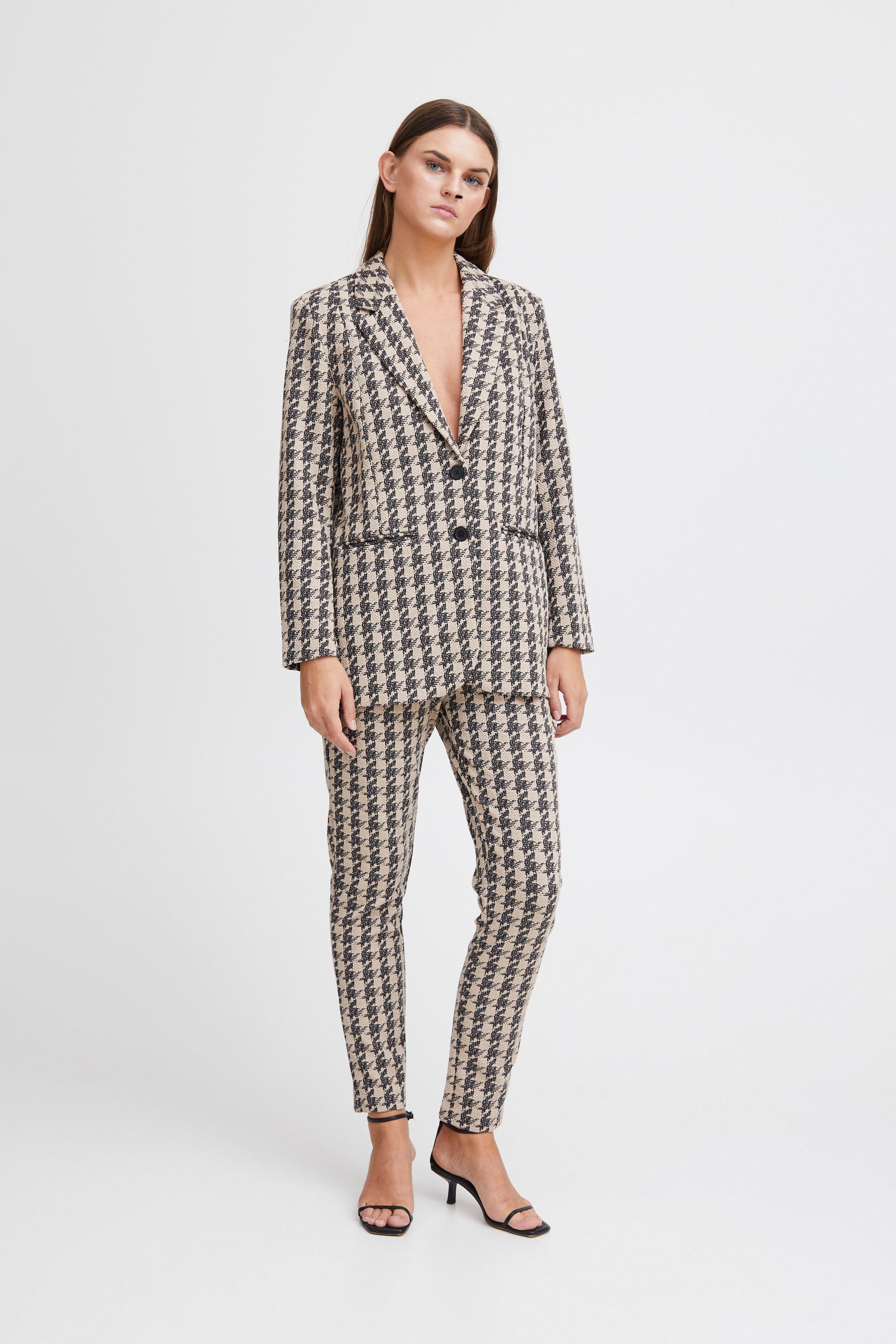 ICHI Stoffhose IHKATE HOUNDSTOOTH PA