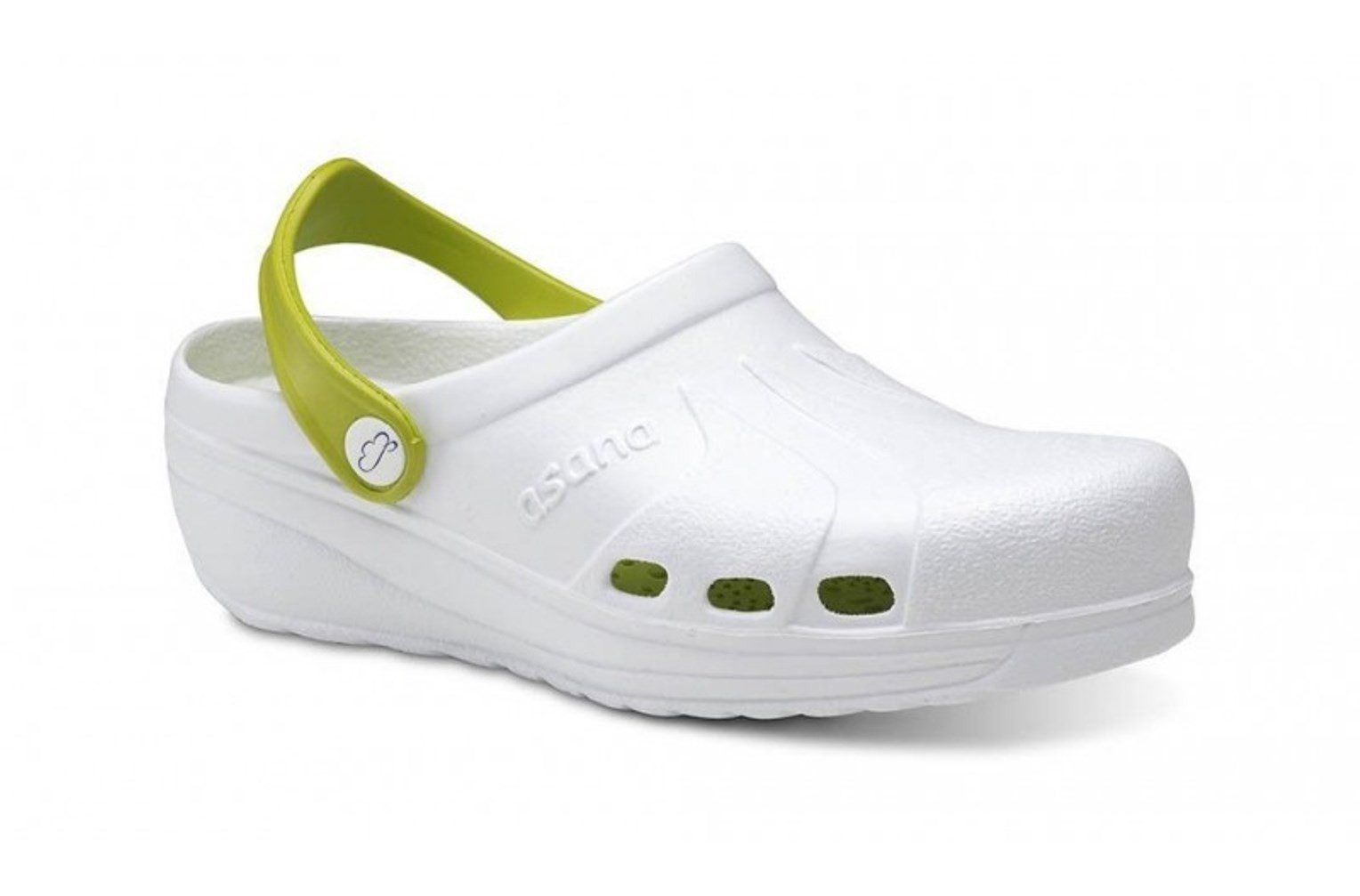 Feliz Caminar Berufsschuhe Asana weiß/pistazie mit anatomischer Innensohle günstig online kaufen