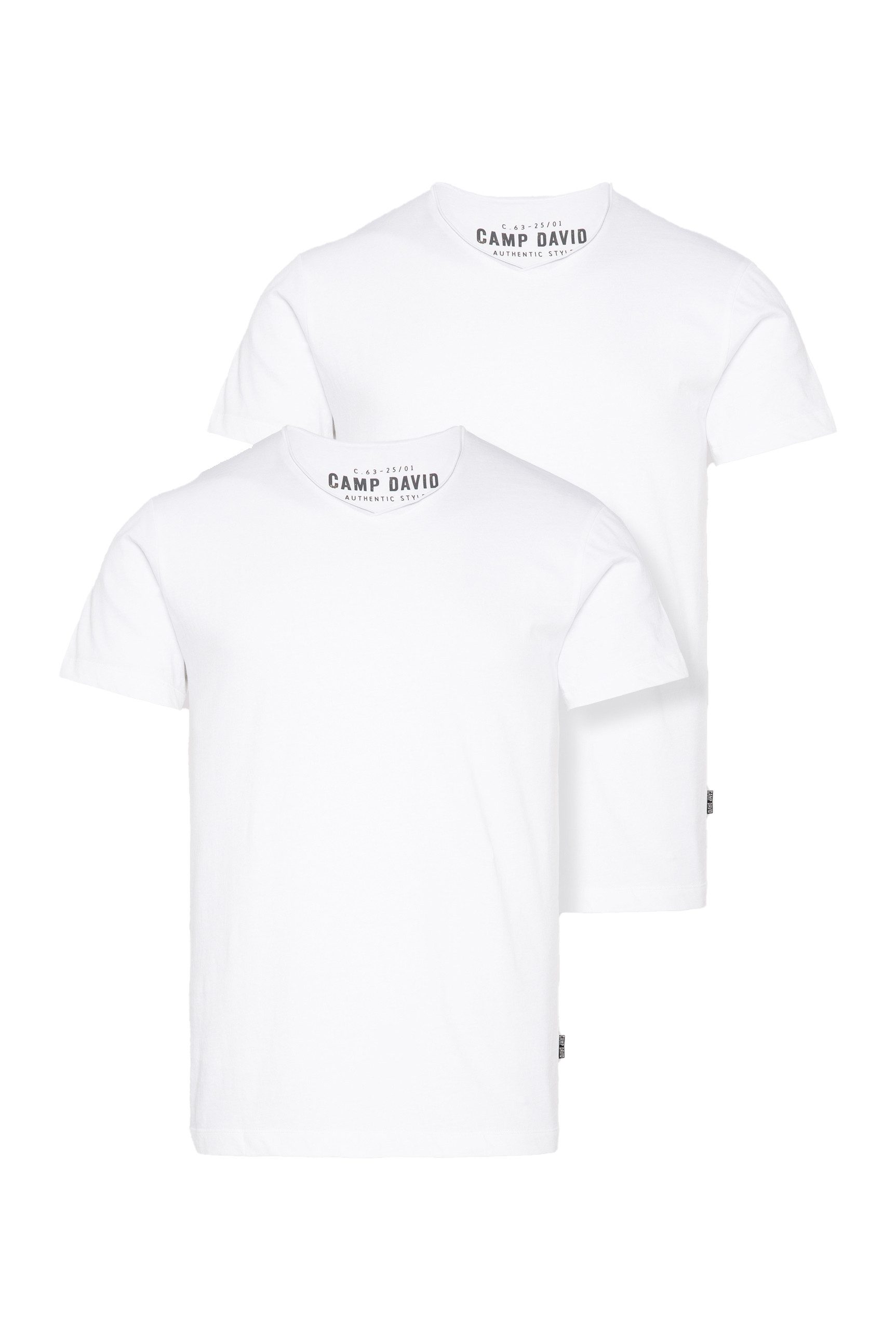 CAMP DAVID V-Shirt aus Baumwolle günstig online kaufen