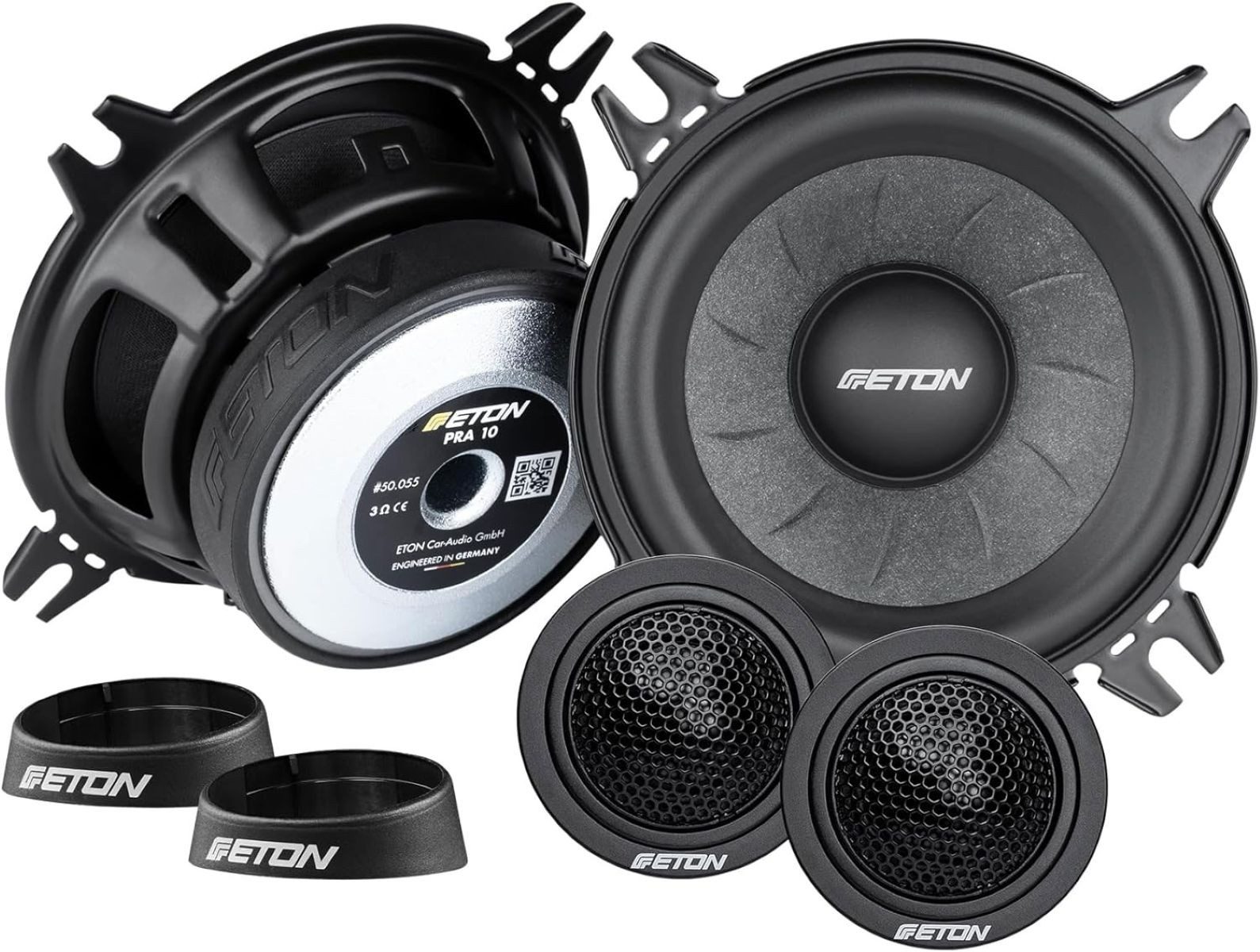 Eton PRA 10, 10cm 2-Wege Lautsprecher Komponentensystem Auto-Lautsprecher (50 W, 10 cm)
