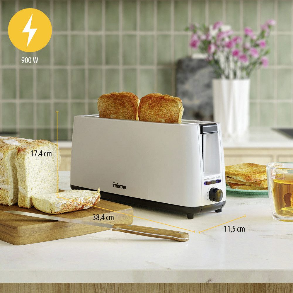 Tristar Toaster Tristar BR-1056 Toaster Weiß, 900.00 W