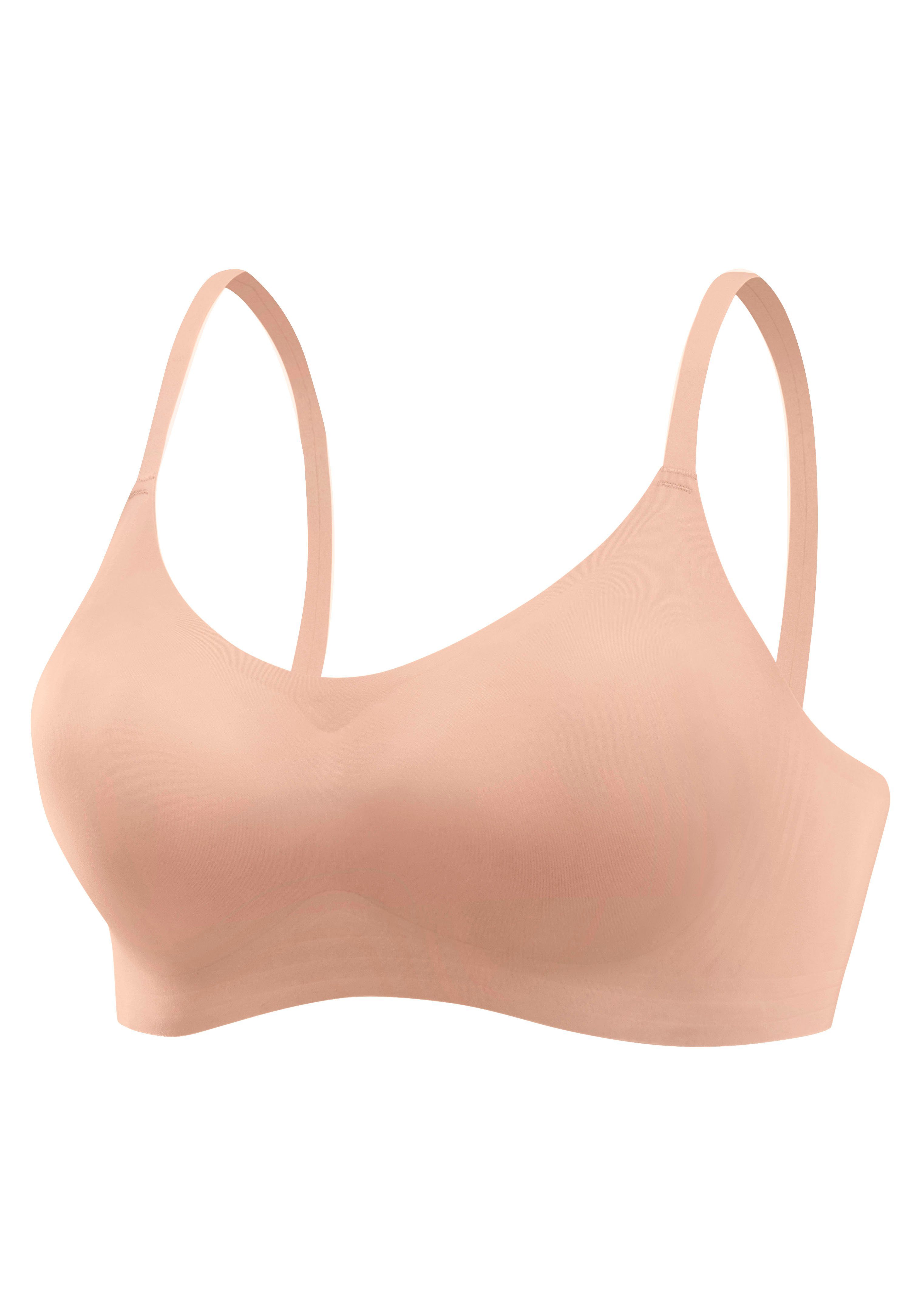 Nuance Bralette-BH SEAMLESS ohne Bügel, mit herausnehmbarem Push-up-Kissen, Basic Dessous. € 34,99