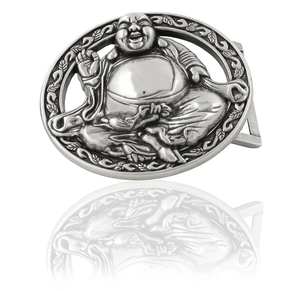 Lhasa 40mm - FREDERIC - Gürtelschnalle 311507520020 Silber Buckle Zink HERMANO