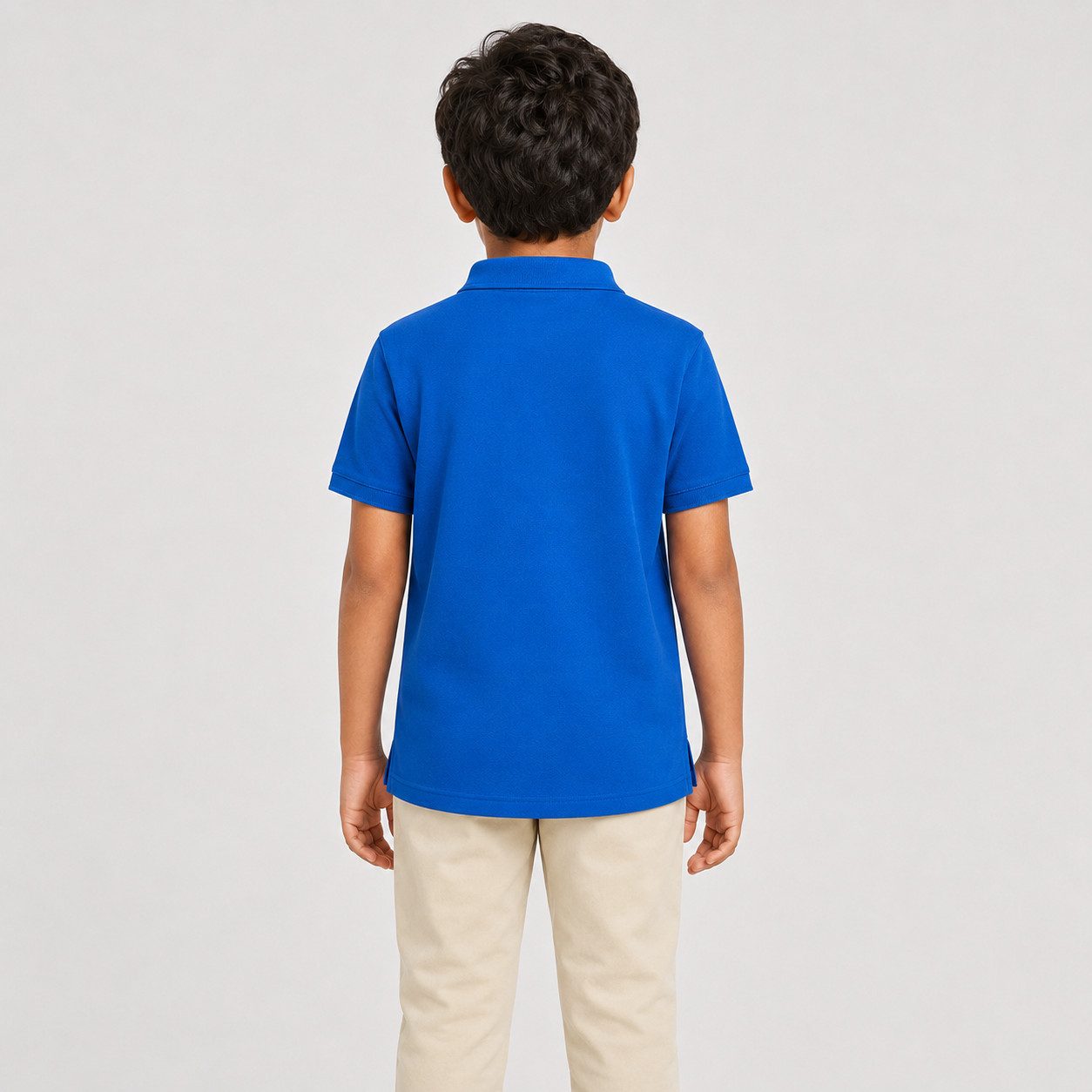 Sitztgut Poloshirt Kinder Polo-Shirt aus Bio-Baumwolle (1-tlg) Seitenschlitze, verlängertes Rückenteil und Transfer-Necklabel
