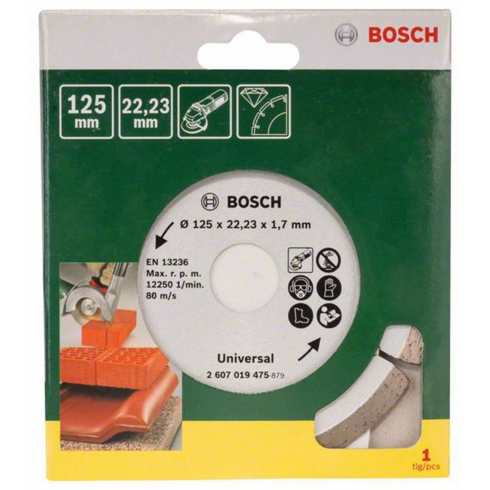 BOSCH Diamanttrennscheibe Diamanttrennscheibe für Baumaterial, Ø 125 mm 2607019475