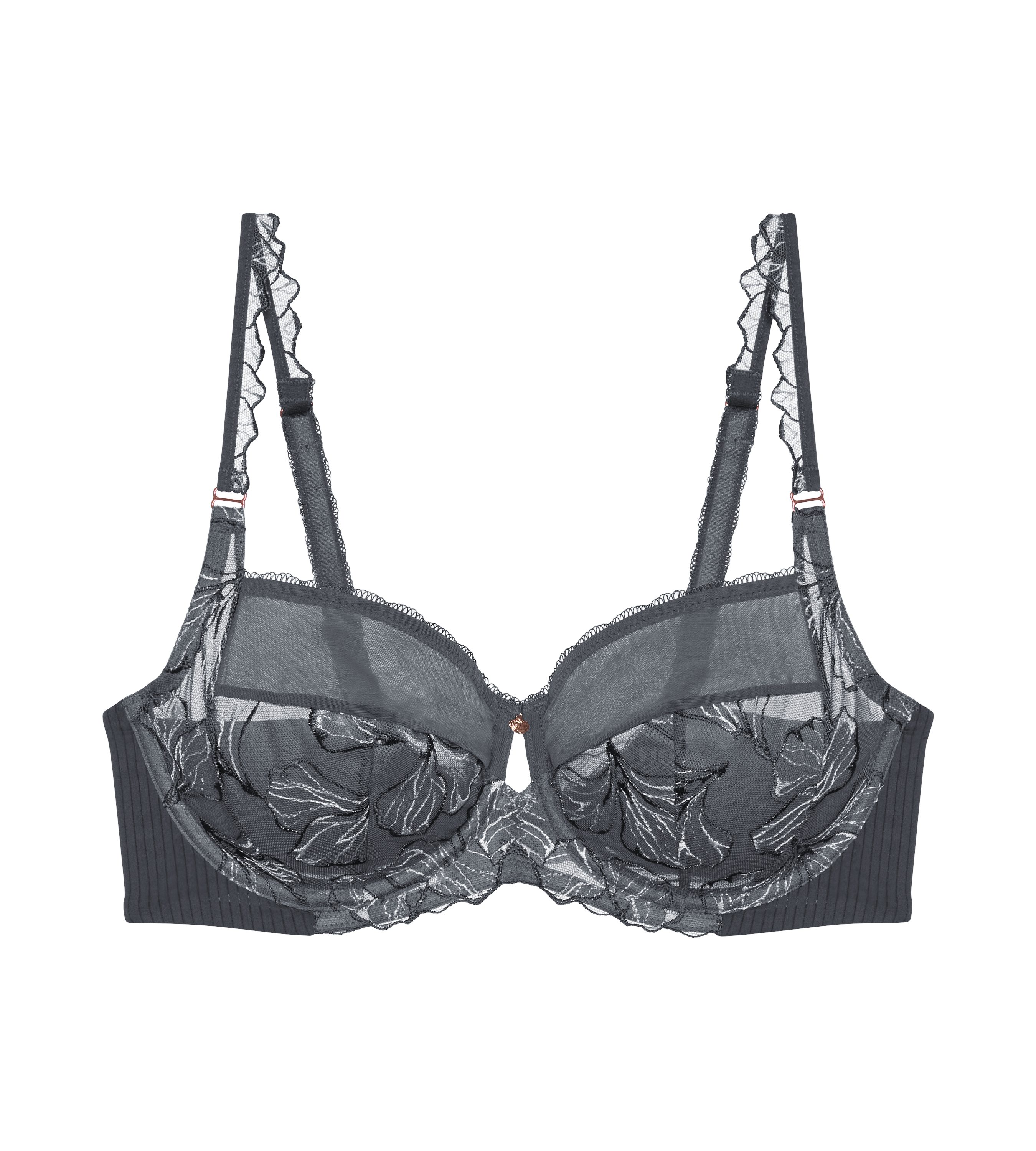 Triumph Bügel-BH Wild Iris Florale mehrfarbige florale Stickerei, tiefer Rückenausschnitt, weich, Mesh – Bild 2 von 5