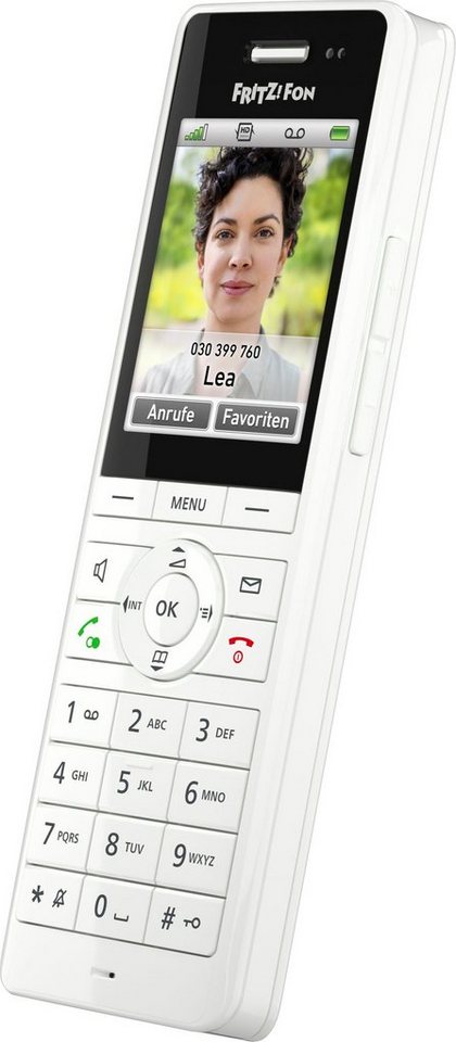 Schnellzugriff für 1), (Mobilteile: AVM DECT-Telefon FRITZ!Fon Taste belegbaren X6 Favoriten auf frei