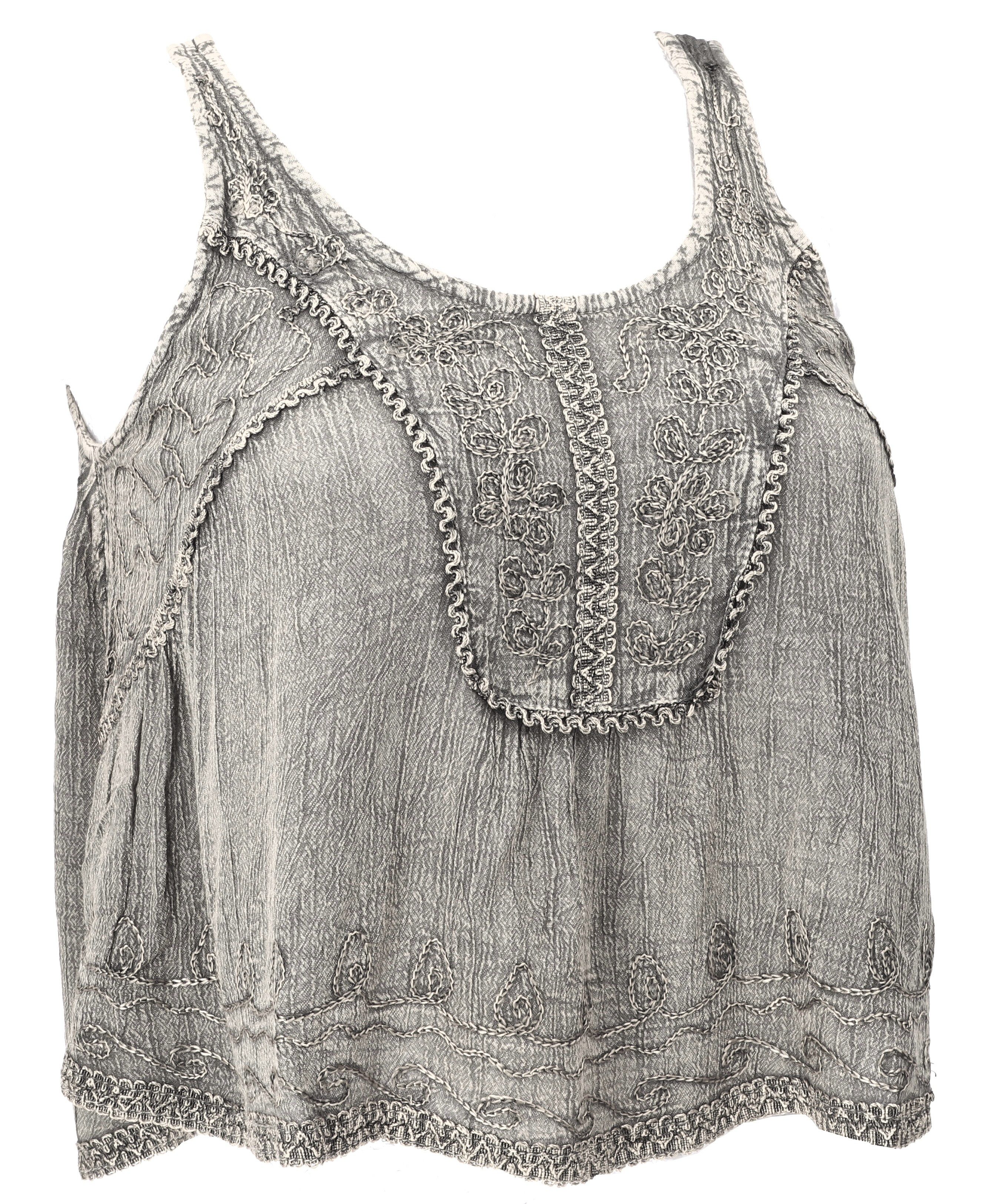 Guru-Shop T-Shirt Besticktes Top Boho chic, günstig online kaufen
