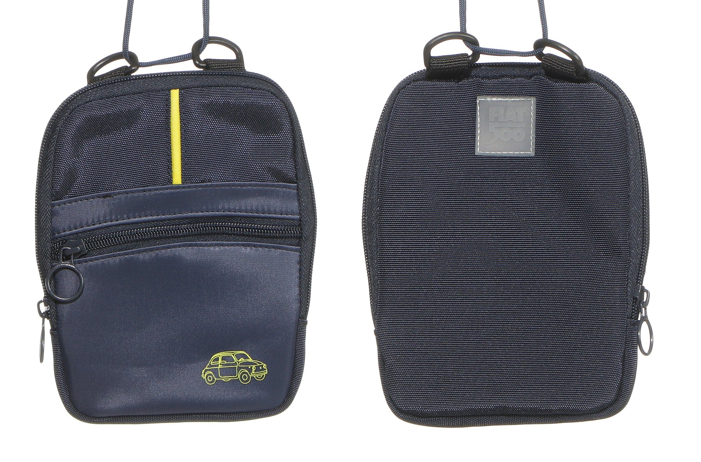 Shopper Fiat 500 Umhängetasche Schultertasche Beutel Farbe: blau