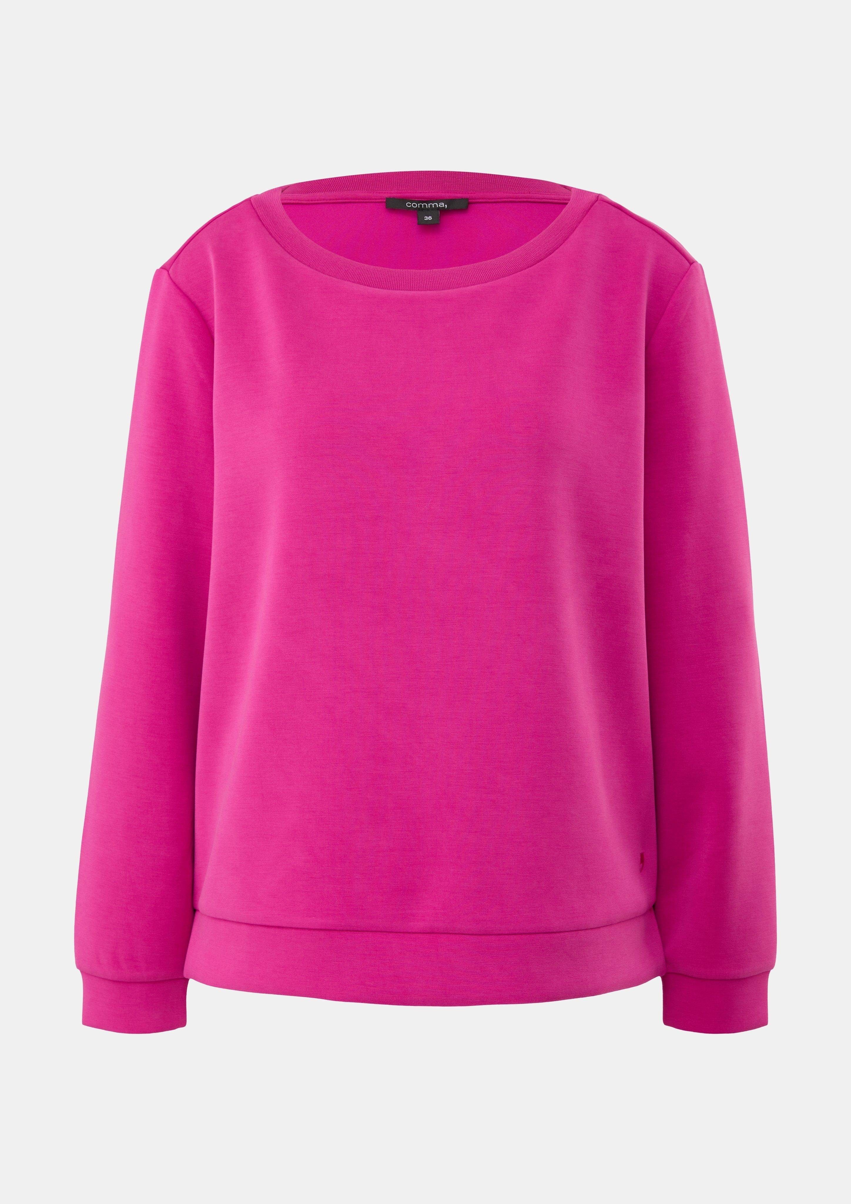 pink Comma Sweatshirt aus Sweatshirt Scuba