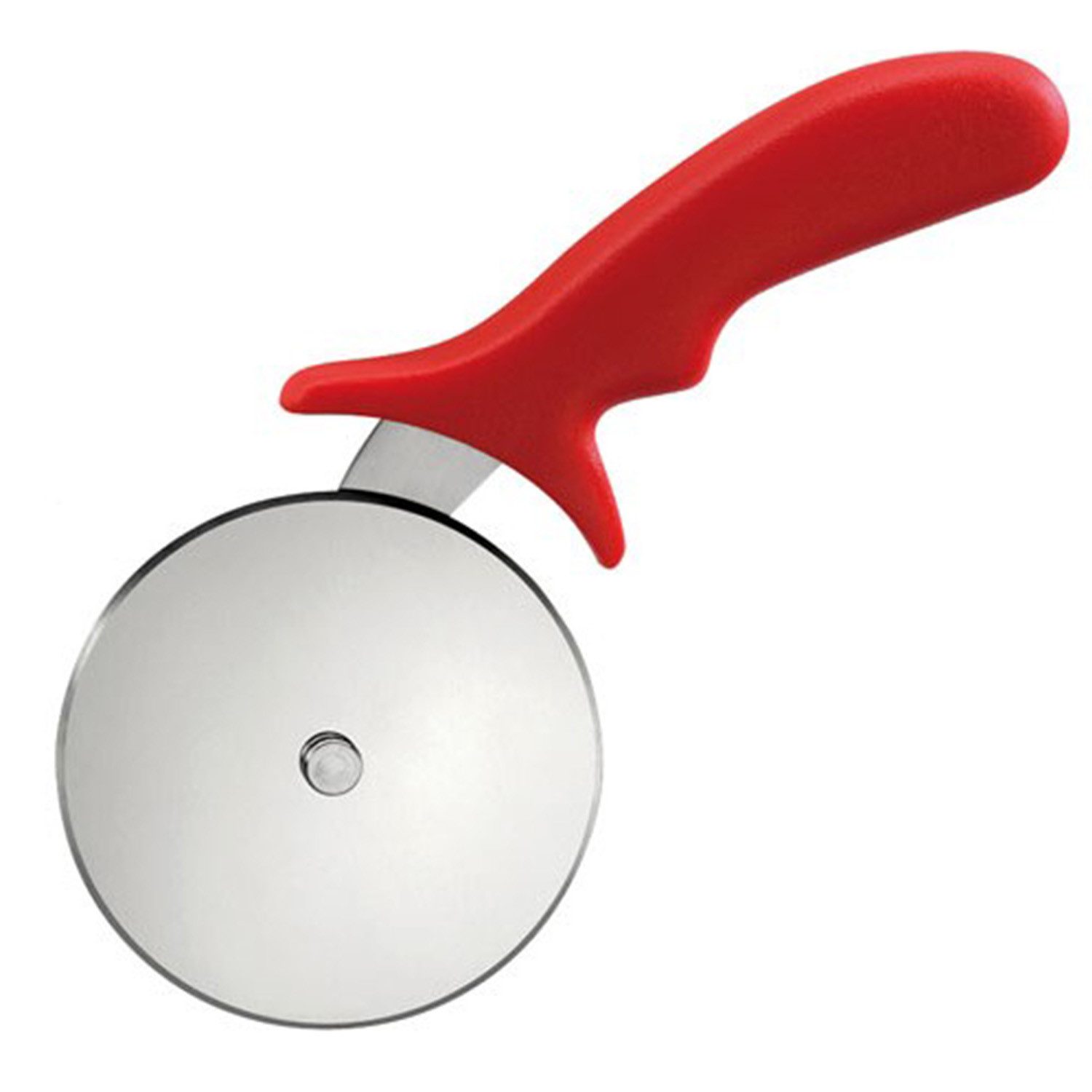 Küchenprofi Pizzaschneider Pizzaschneider mit ergonomischem Griff - zufällige Farbauswahl, Fingerschutz zur sicheren HandhabungInklusive Schutzhülle