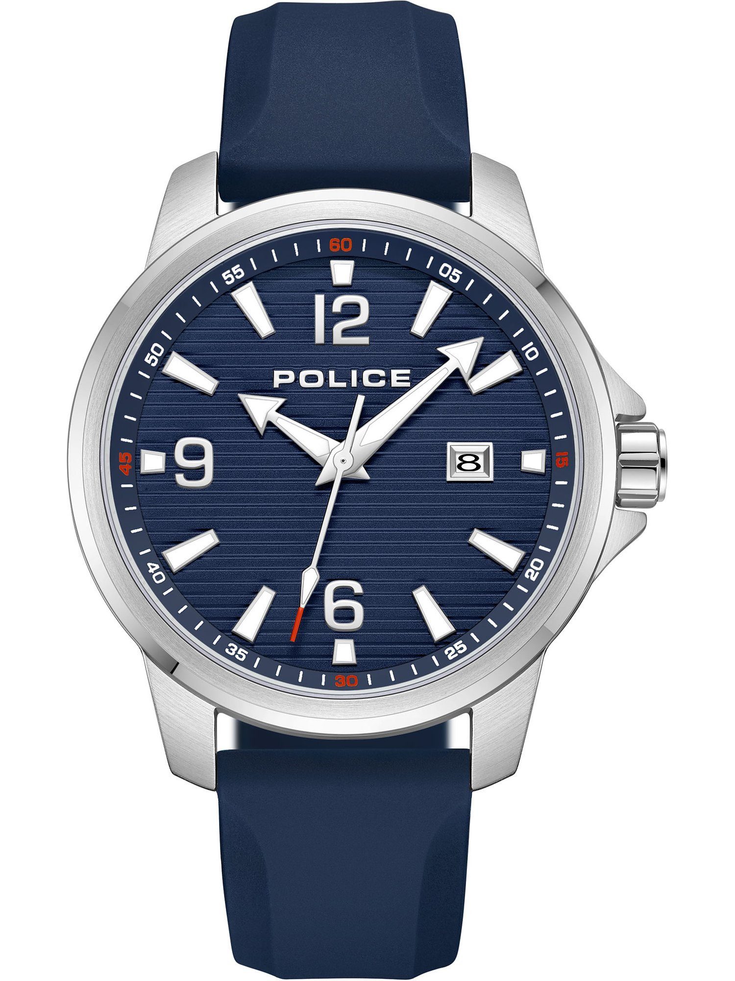 Police Quarzuhr Herren-Uhren Analog, blau Klassikuhr Police