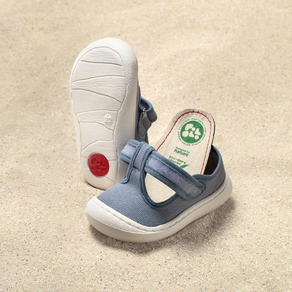 POLOLO Sneaker Arena, Grau Vegane Kinderschuhe