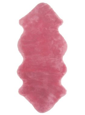 Fellteppich australische Doppel Lammfelle 1,5 Felle rosa geschoren, ca. 160 cm, Chamier Lammfellprodukte
