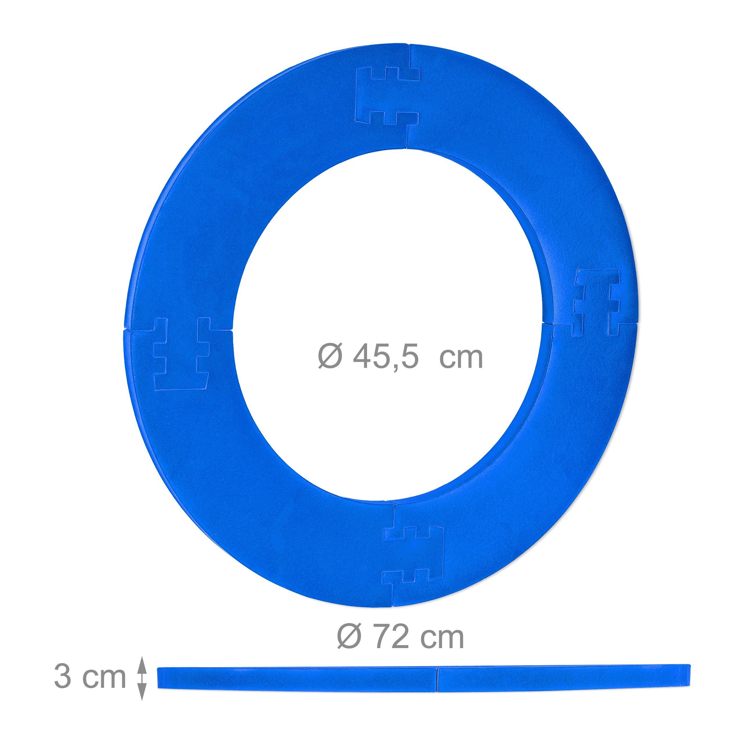 relaxdays Blau Dartscheibe "R7", Catchring Dart