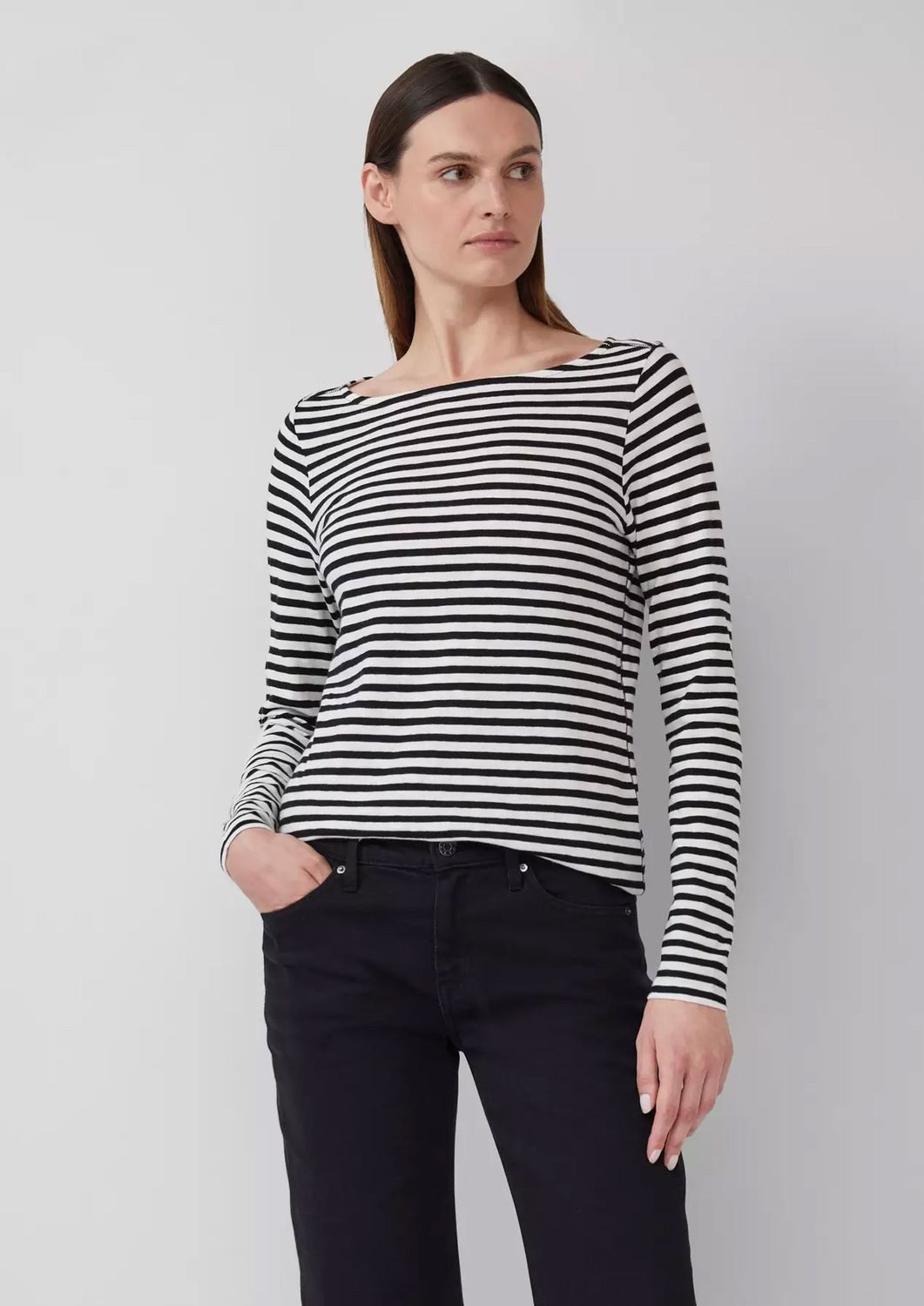 s.Oliver Longsleeve Longsleeve langarm, U-Boot-Ausschnitt, Streifen günstig online kaufen