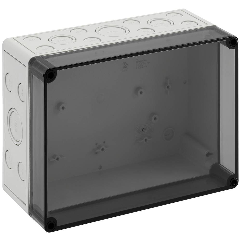 SPELSBERG Montagedose TK Kunststoffgehäuse aus schlagfestem Polystyrol 10650801, (mit Vorprägung, Deckel Transparent)