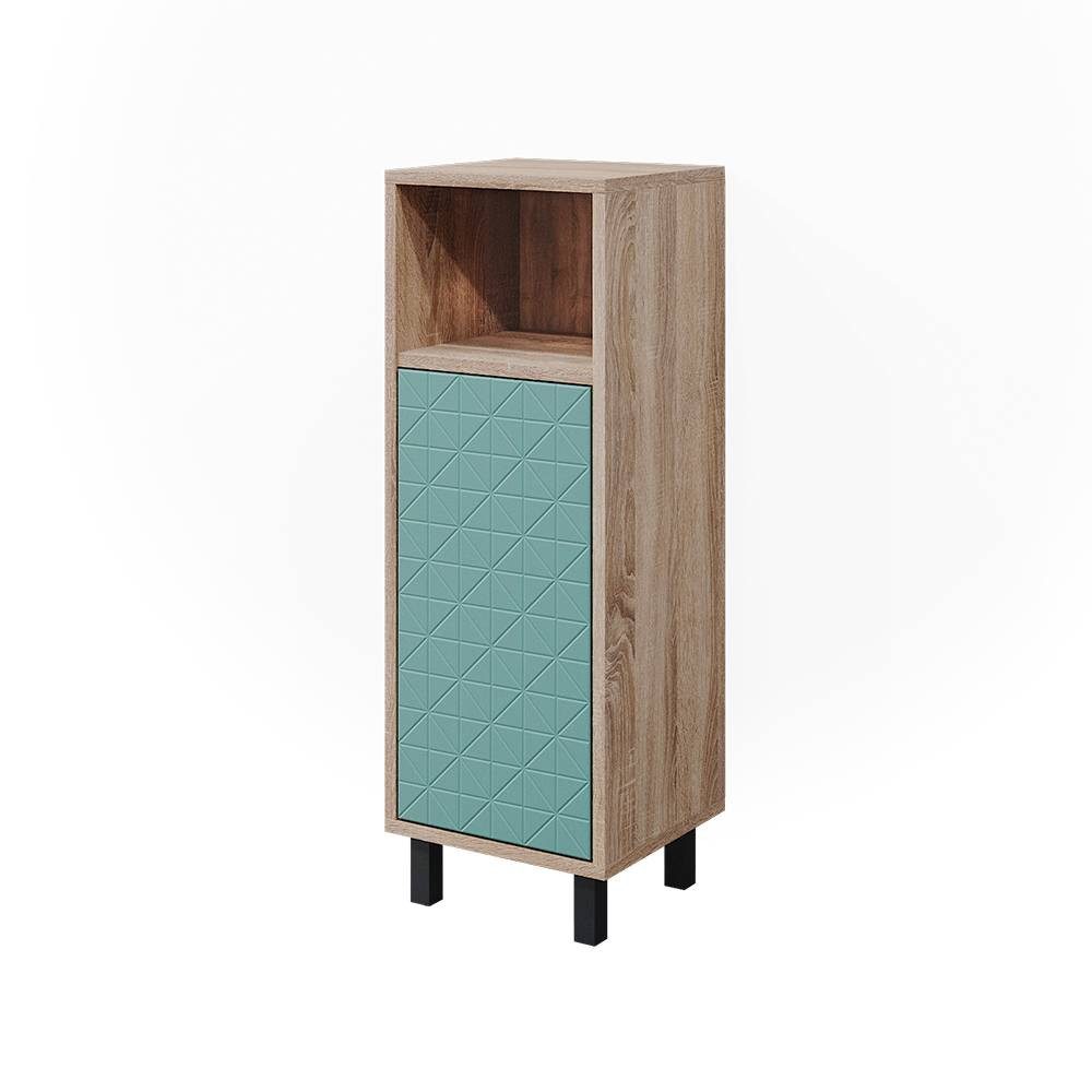 Vicco Midischrank Agasta, Mintgrün/Sonoma, 30 x 87.2 cm (1-St)