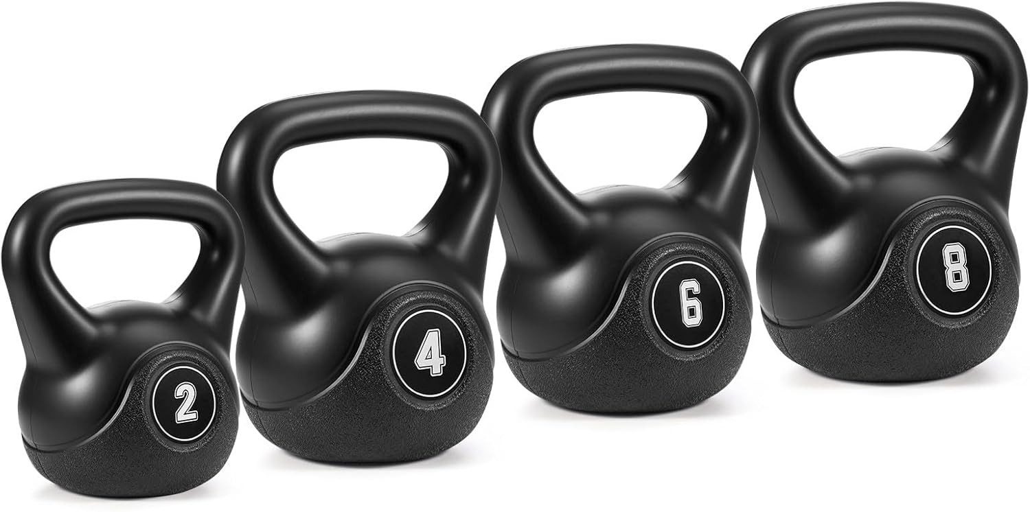 Youyijia Hantel 20 kg Kettlebell-Set 4-teilig Kettlebell Gewicht