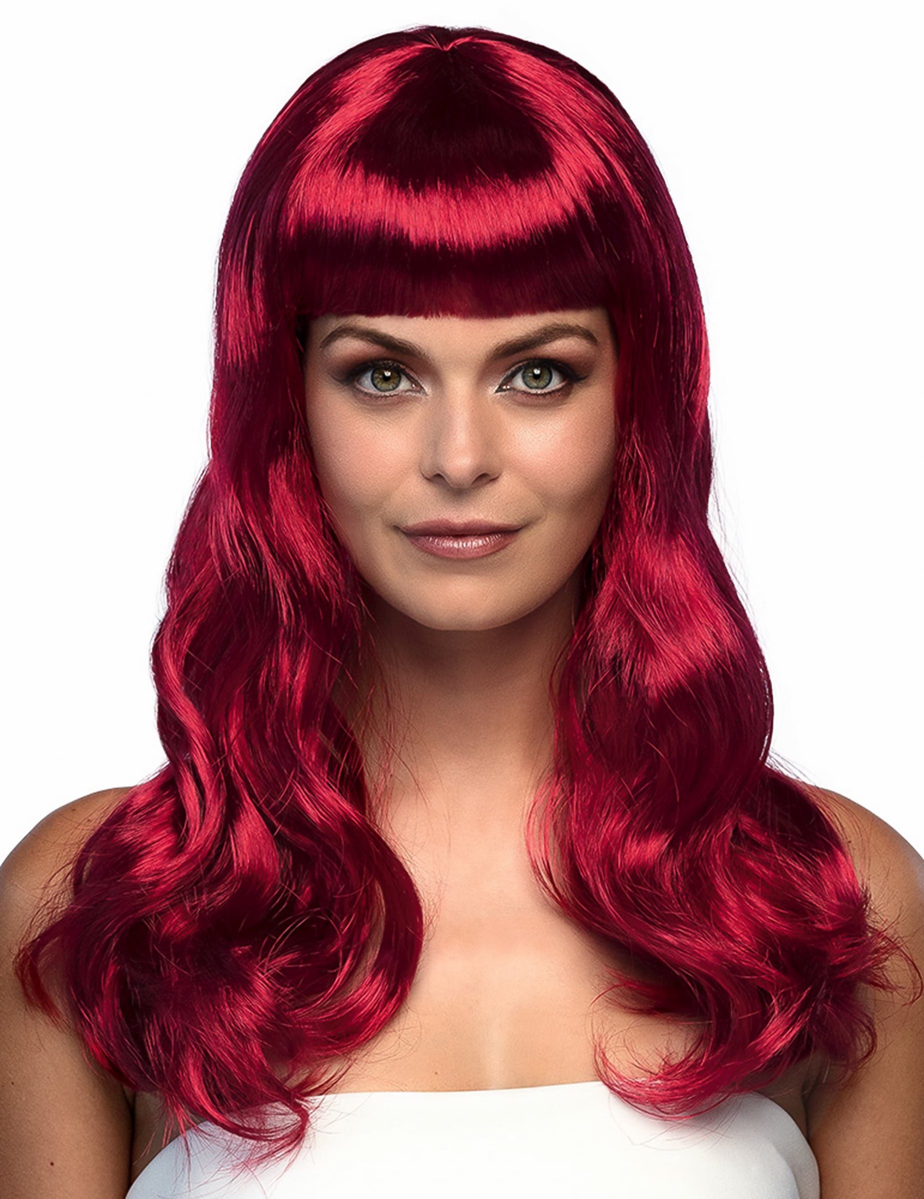 Boland Kostüm Langhaarperücke für Damen rot
