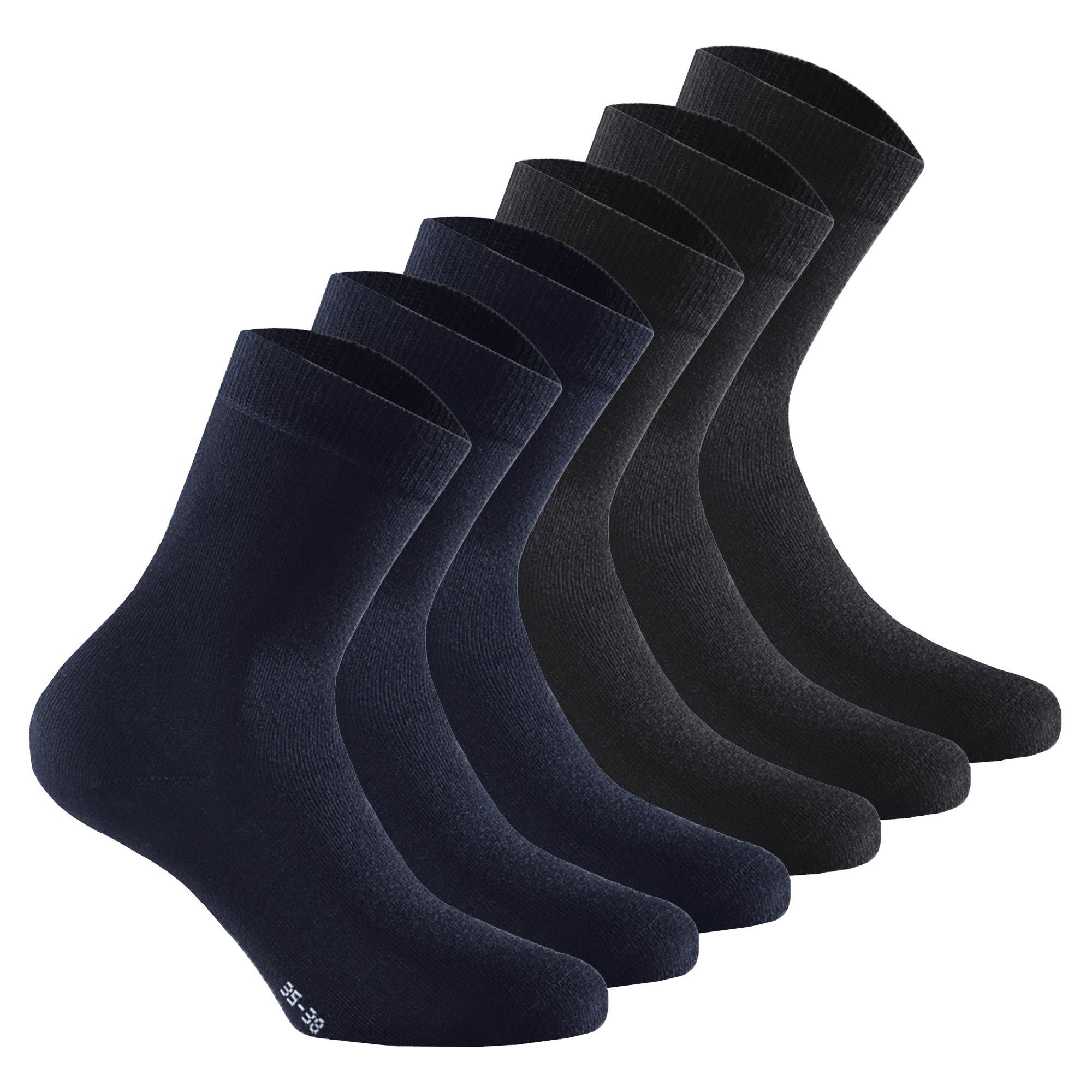 Kurzsocken Unisex Socken 6er Pack Viskose Basic Soft Touch