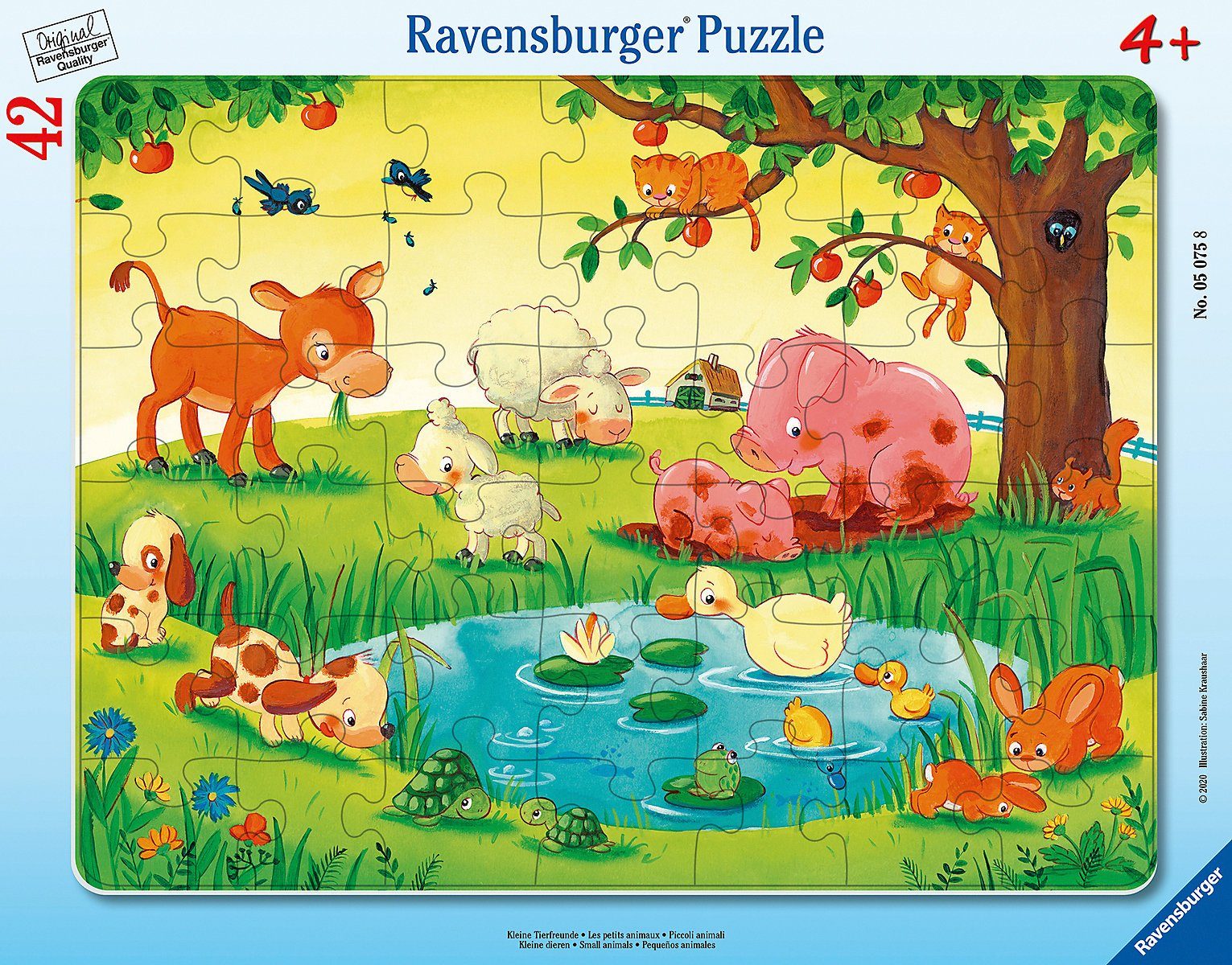 Ravensburger Puzzle »Rahmen-Puzzle Kleine Tierfreunde, 30-48 Teile«,  Puzzleteile online kaufen | OTTO