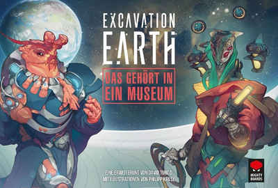 Mighty Boards Spiel, Excavation Earth Das gehört in ein Museum