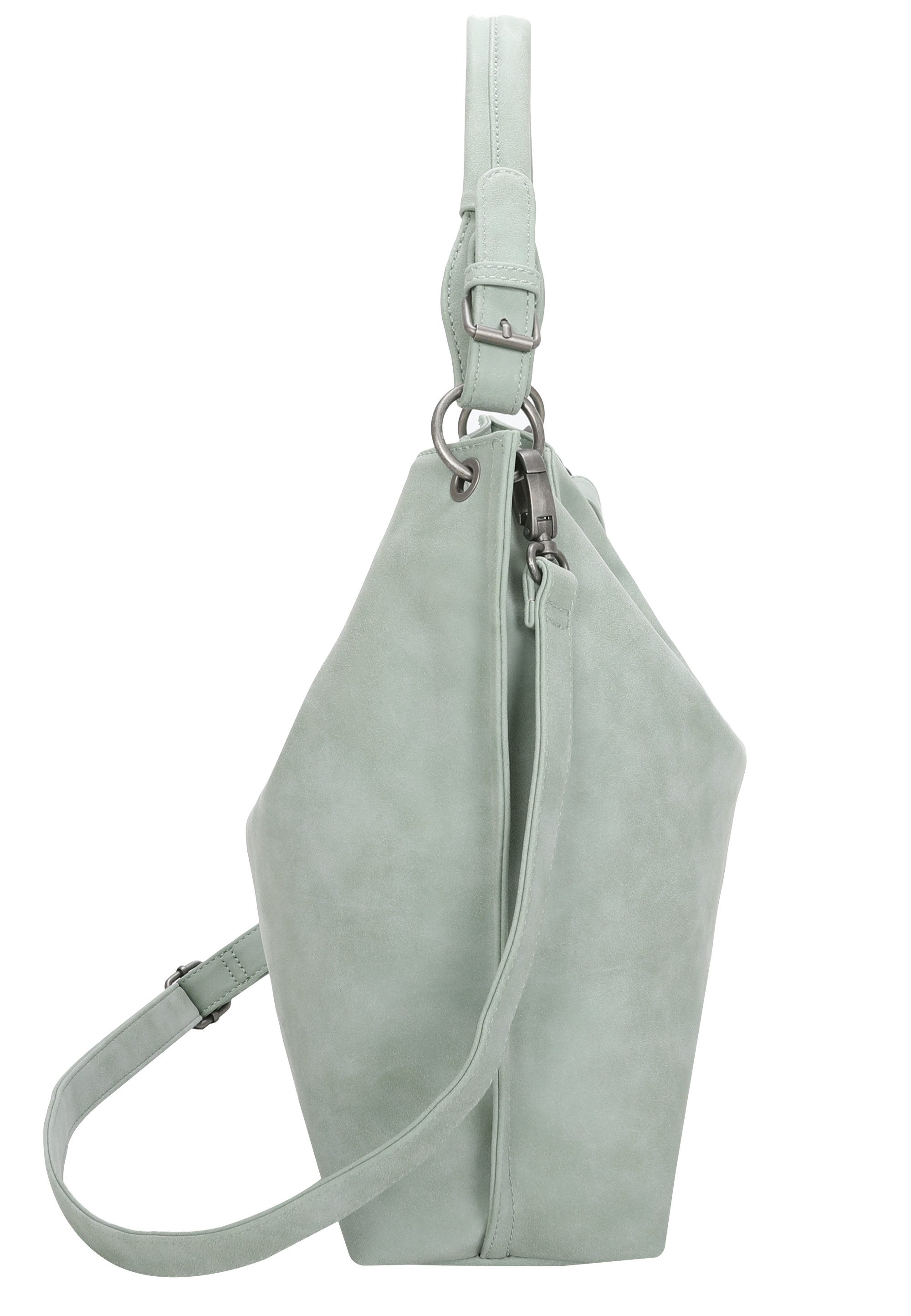 Fritzi aus Preußen Schultertasche Fritzi01N, mit abnehmbarer Schlüsselschlange und Taschenanhänger