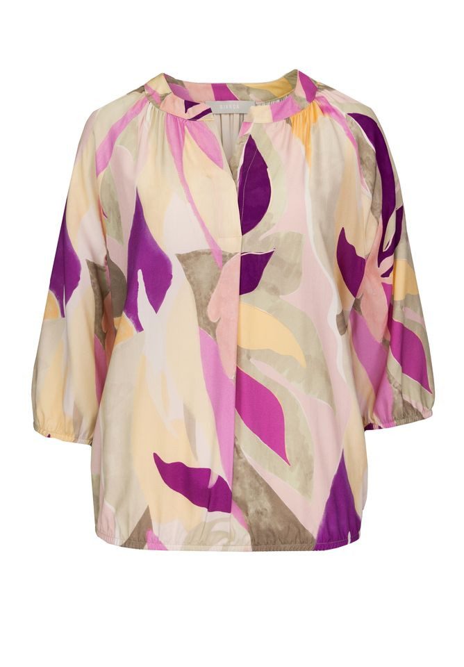 Druckbluse - Bluse mit Allover-Print und 3/4-Arm