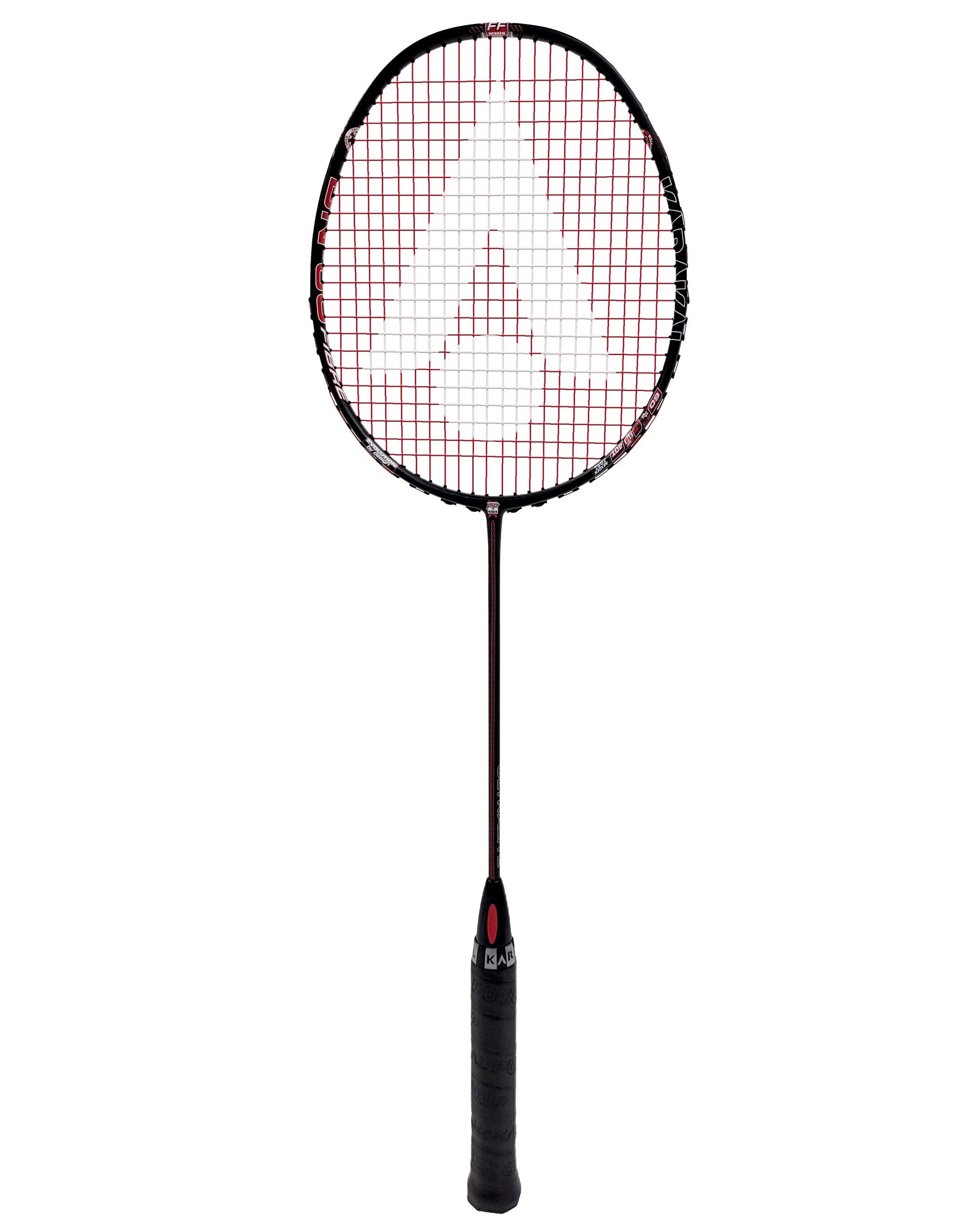 Karakal Badmintonschläger BN 60 FF (60g/sehr kopflastig/sehr flexibel) 2023 schwarz - besaitet