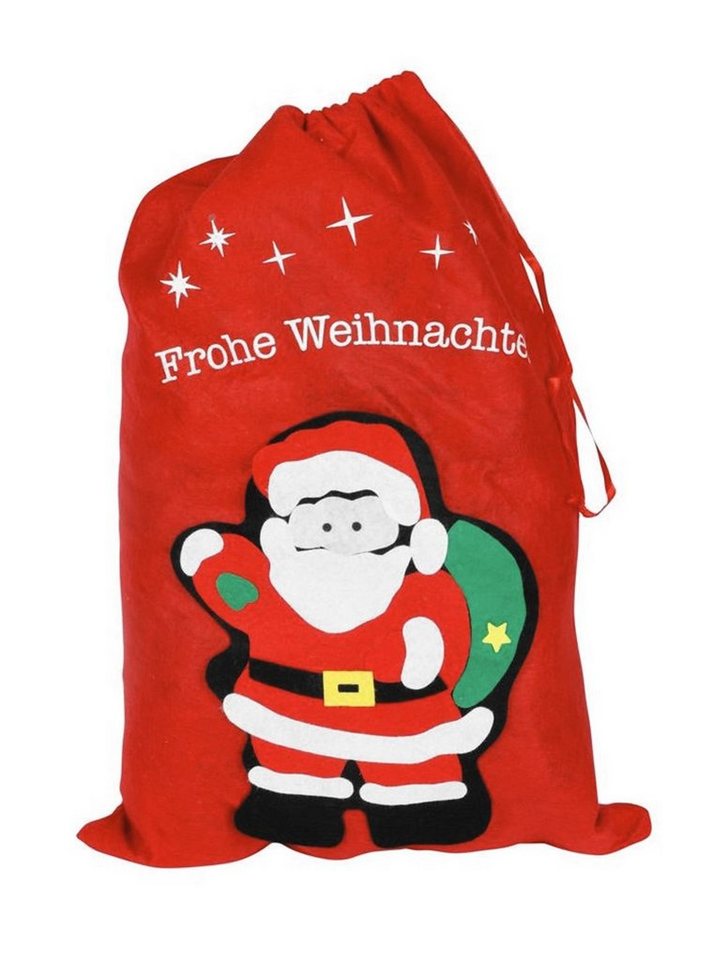 BURI Dekofigur Geschenke Sack Weihnachtsmannsack Nikolaussack Geschenkesack