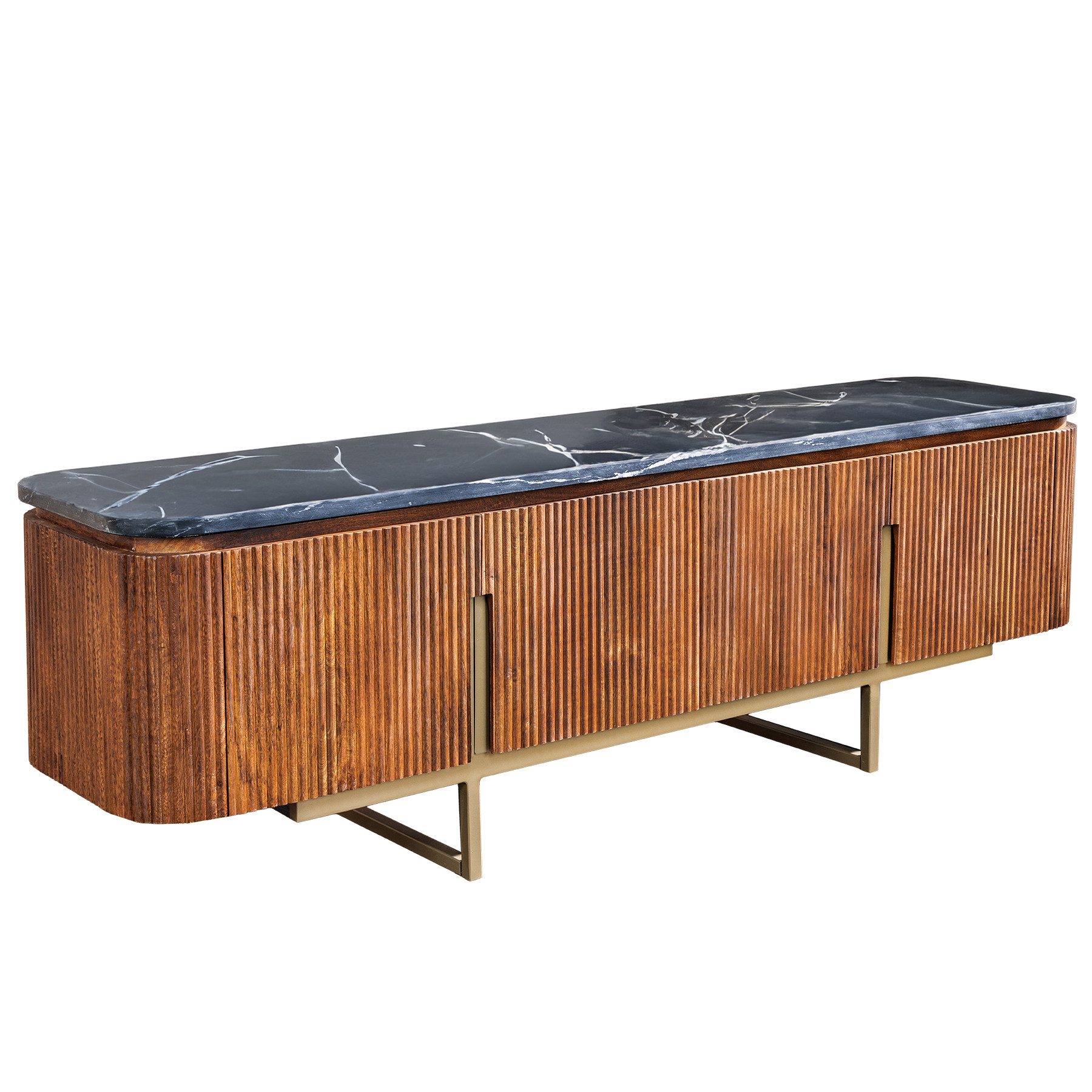 riess-ambiente TV-Bank GATSBY 160cm braun / günstig online kaufen