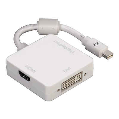 Hama »3in1-Mini-DisplayPort-Adapter für DVI, Displayport oder HDMI« USB-Adapter Mini DisplayPort zu DVI, HDMI, DisplayPort