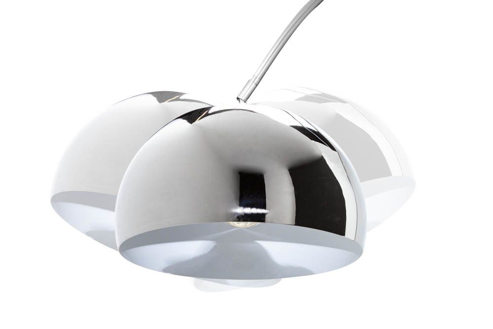 Metall verstellbar Wohnzimmer DEAL · Modern Design Leuchtmittel, 170-210cm · riess-ambiente LOUNGE Bogenlampe ohne · chrom,