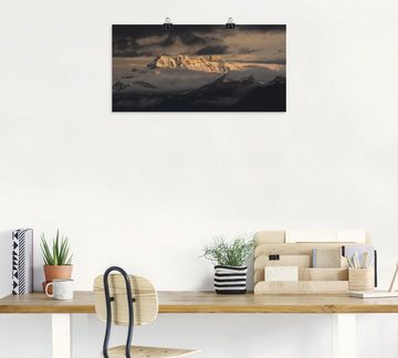 Artland Wandbild Dents du Midi, Schweizer Berge, Berge (1 St), als Leinwandbild, Poster in verschied. Größen