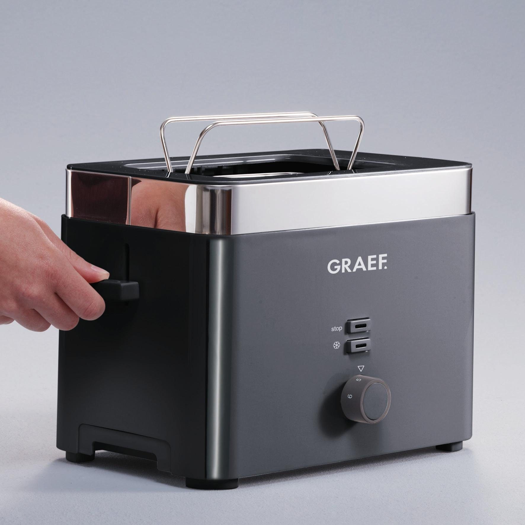 Graef Toaster für Schlitze, W 888 Scheiben, 62, TO 2 kurze 2 schwarz