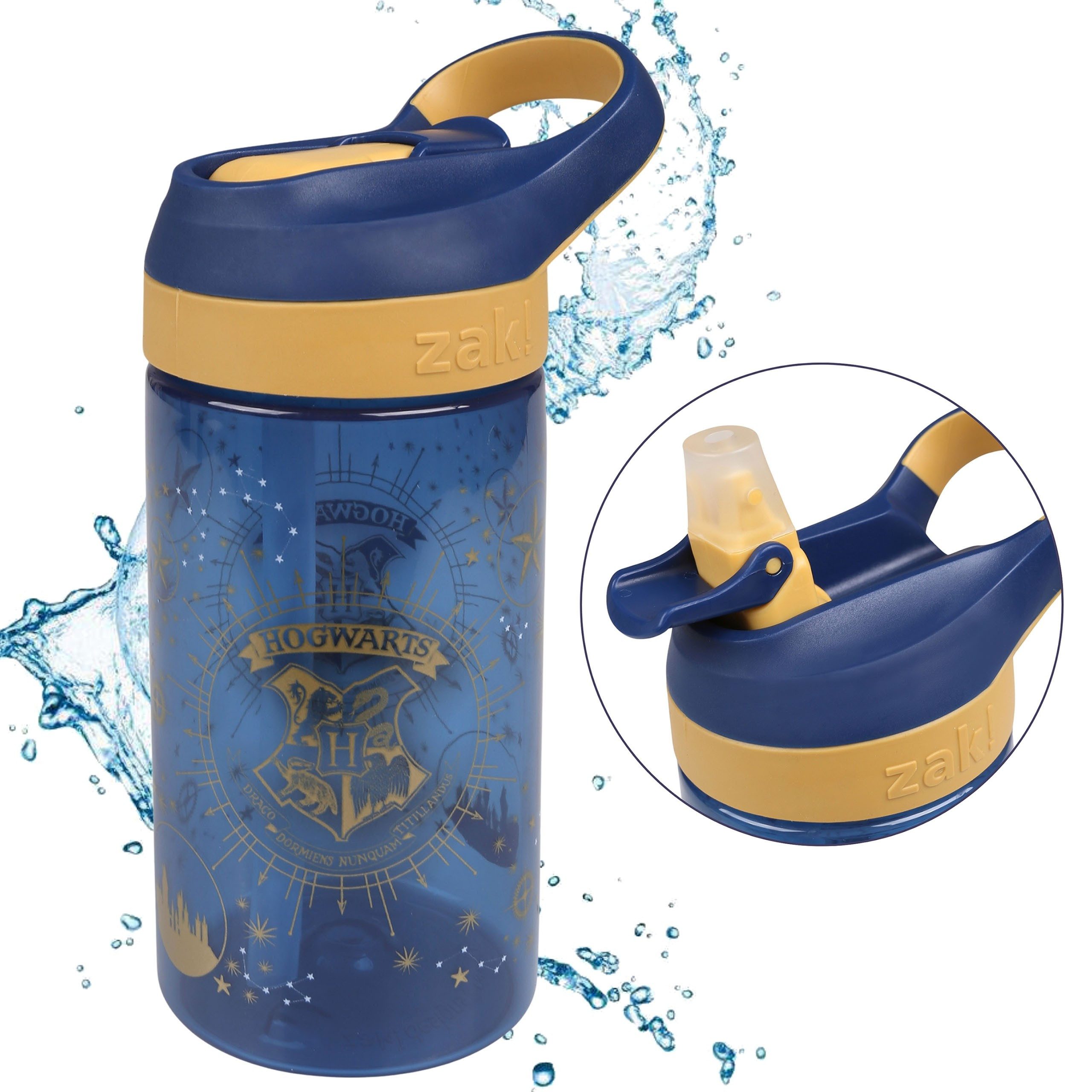 Harry Potter Trinkflasche Harry Potter Hogwarts Trinkflasche mit Mundstück und Griff, 450 ml
