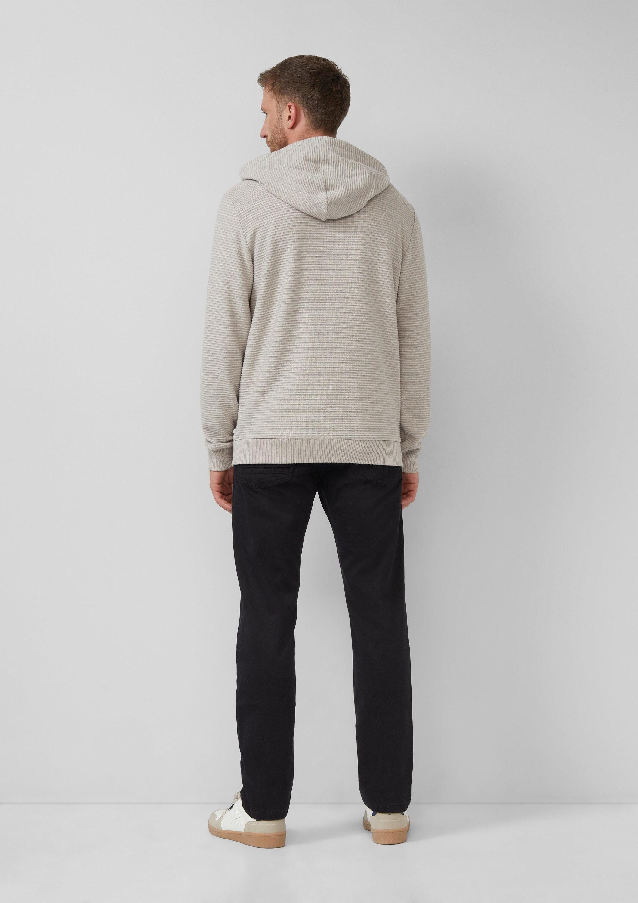 s.Oliver Sweatshirt Sweatshirt Weicher Hoodie in Strick-Optik mit gefütterter Kapuze