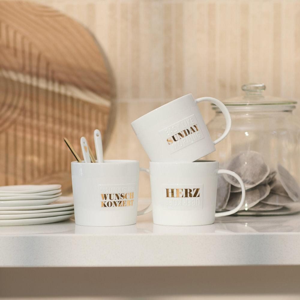 Räder Tasse Design Tasse Poesie Herz über Kopf