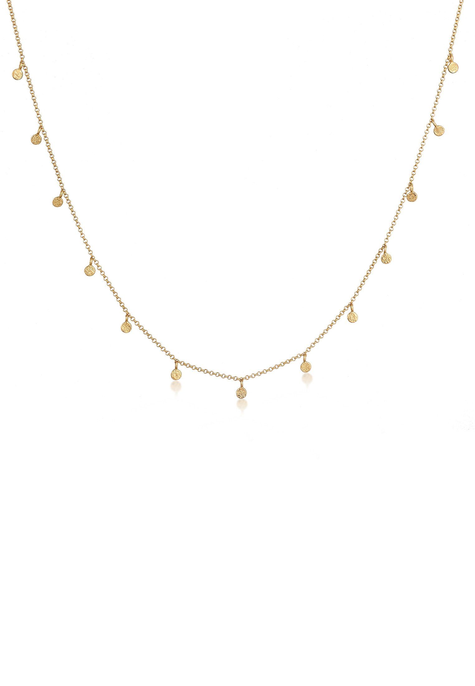 Elli Kette mit Anhänger Plättchen Coin günstig online kaufen