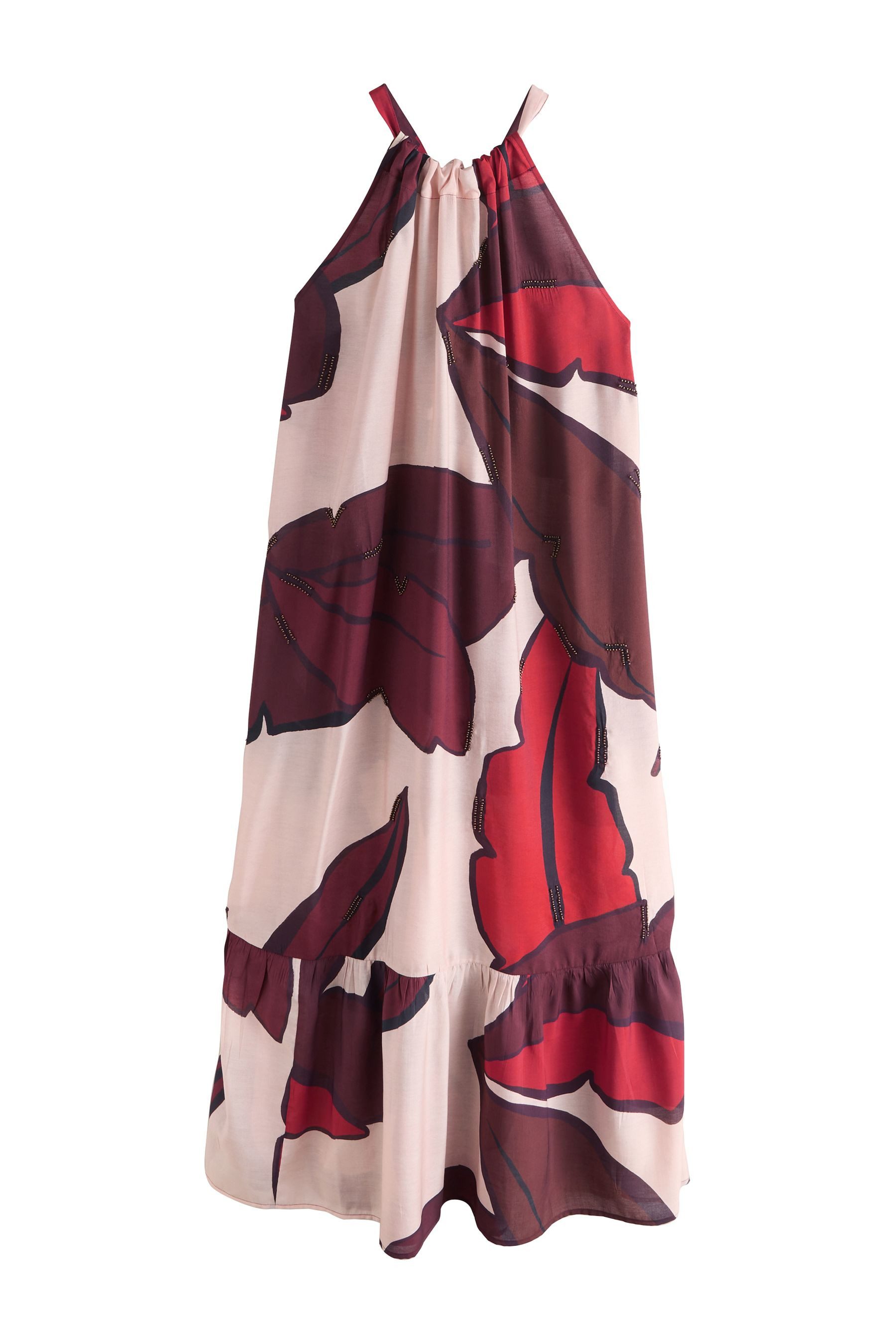 Next Maxikleid Hochgeschlossenes Volumen-Maxikleid (1-tlg)