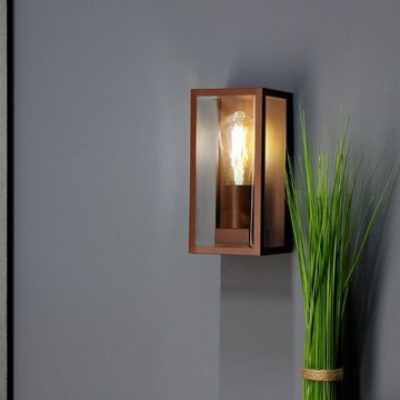 click-licht Deckenleuchte Wandleuchte Mondrian in Bronze E27 IP44, keine Angabe, Leuchtmittel enthalten: Nein, warmweiss, Aussenlampe, Aussenwandleuchte, Outdoor-Leuchte