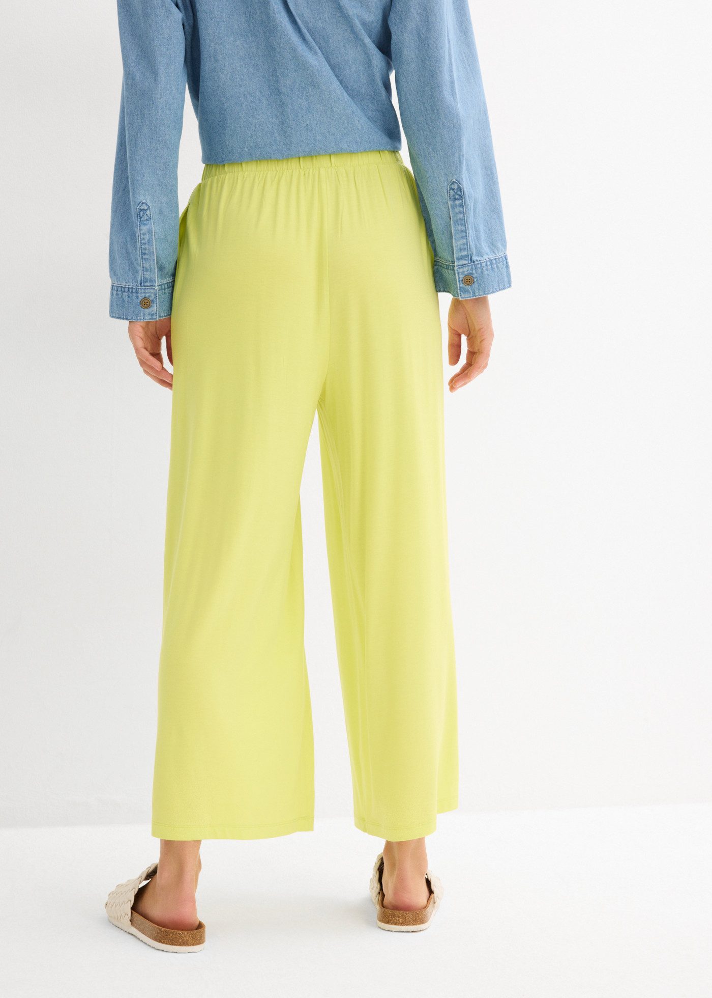 bonprix Culotte lockere Passform, aus Viskose und Elasthan, 7/8-Länge