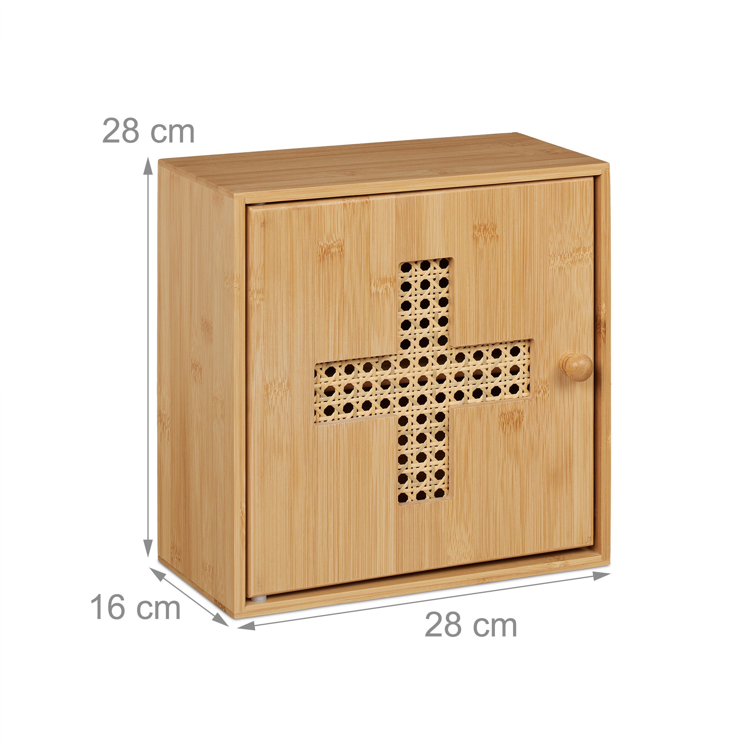 relaxdays Medizinschrank aus Bambus (1-St) – Bild 4 von 5