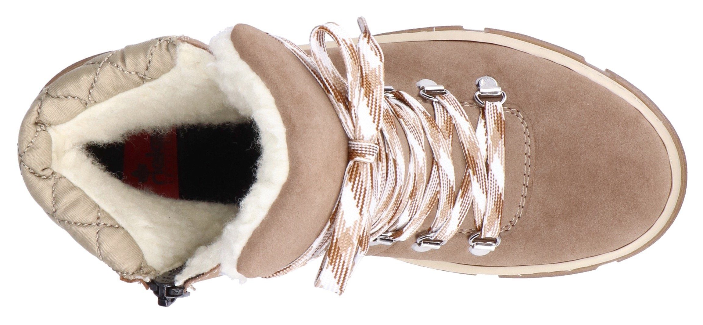 Rieker Winterboots, Winterstiefelette, Schnürboots, Plateau, mit Warmfutter-Ausstattung