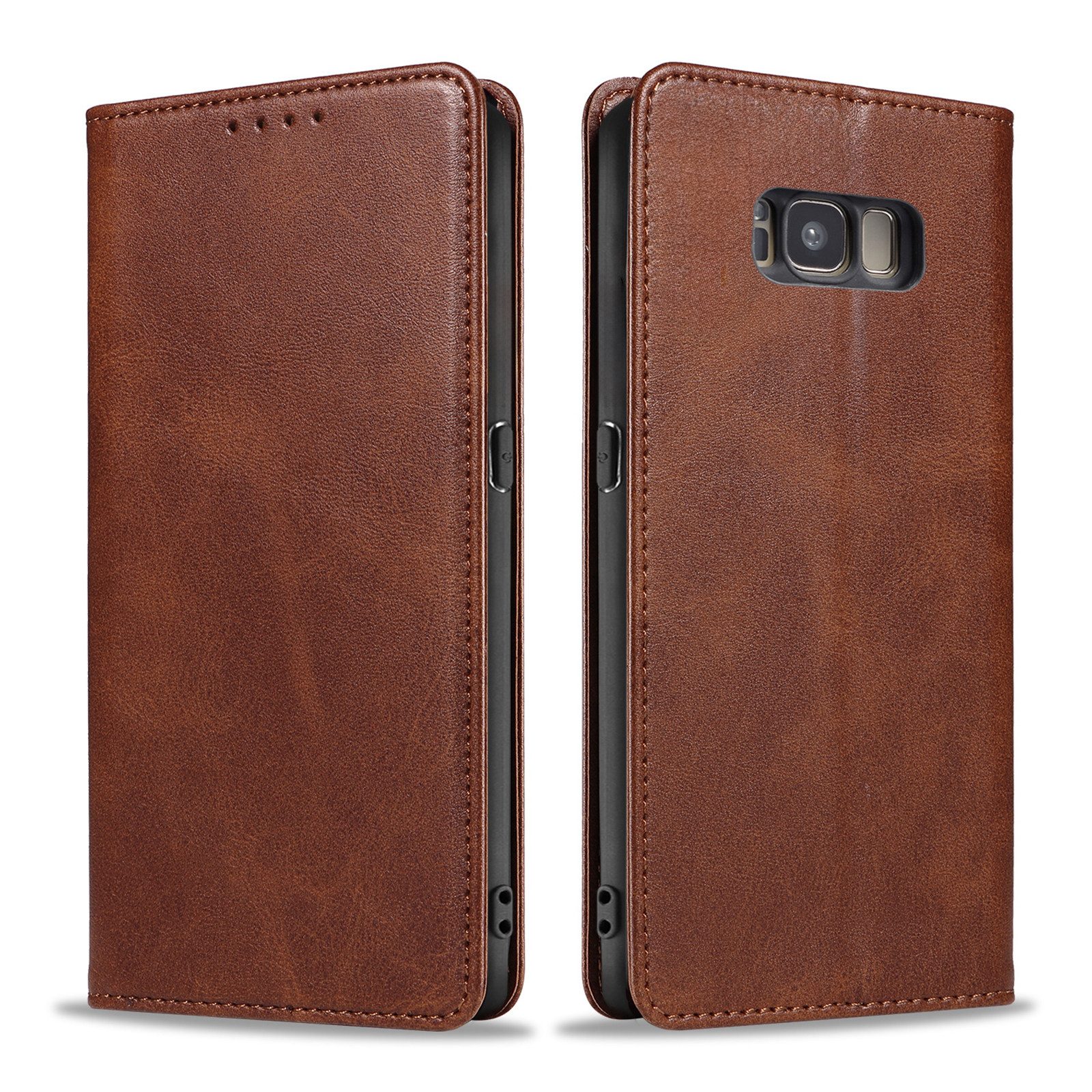 Tec-Expert Handyhülle Tasche Hülle für Samsung Galaxy S8 5.8 Zoll, 5.8 ", Cover Klapphülle Case mit Kartenfach Fliphülle aufstellbar