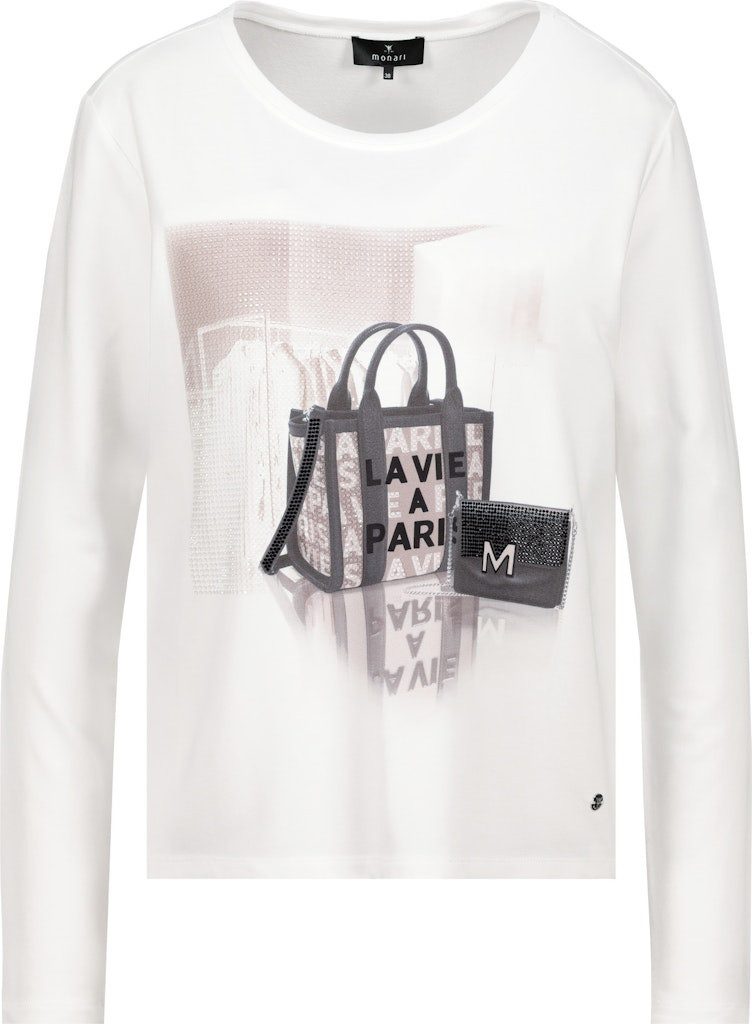Monari T-Shirt Taschenprint Funkelnde Strasssteine mit edlem Taschenprint günstig online kaufen