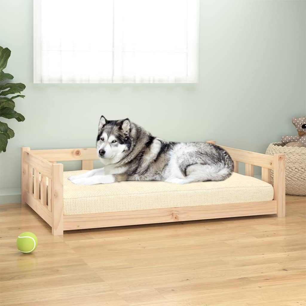 Thumbnail - vidaXL Tierbett, Hundebett 105,5x75,5x28 cm Massivholz Kiefer